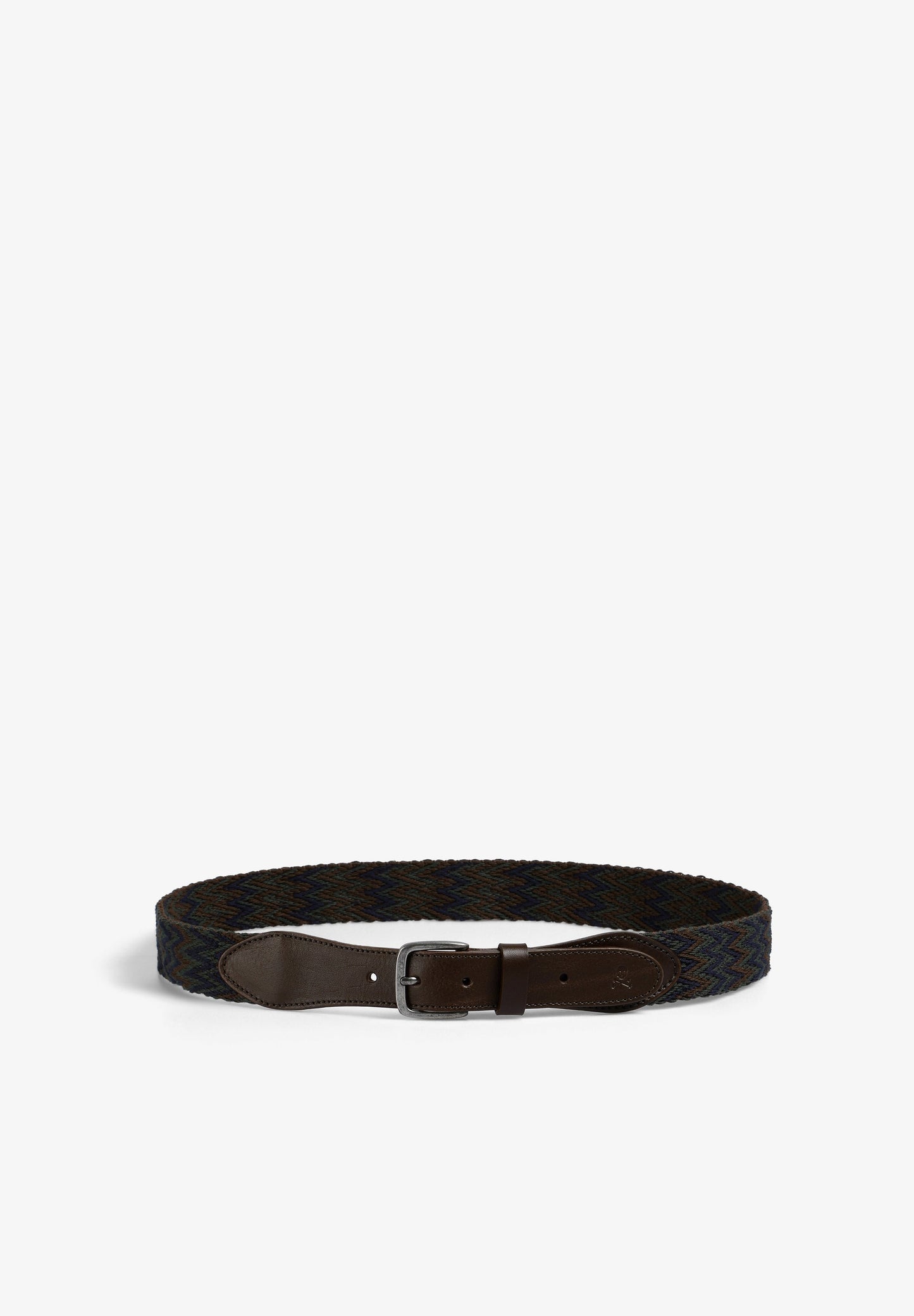 CEINTURE CUIR SKULL ZIG ZAG