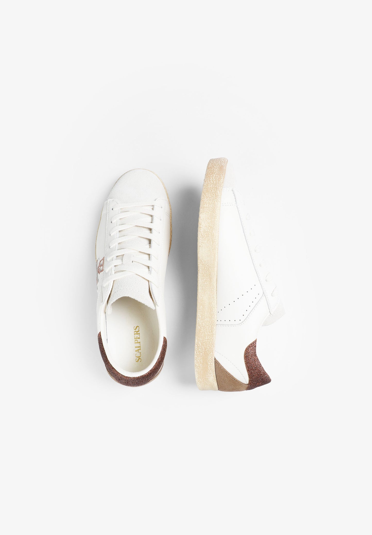 SNEAKERS LEER DOODSHOOFD