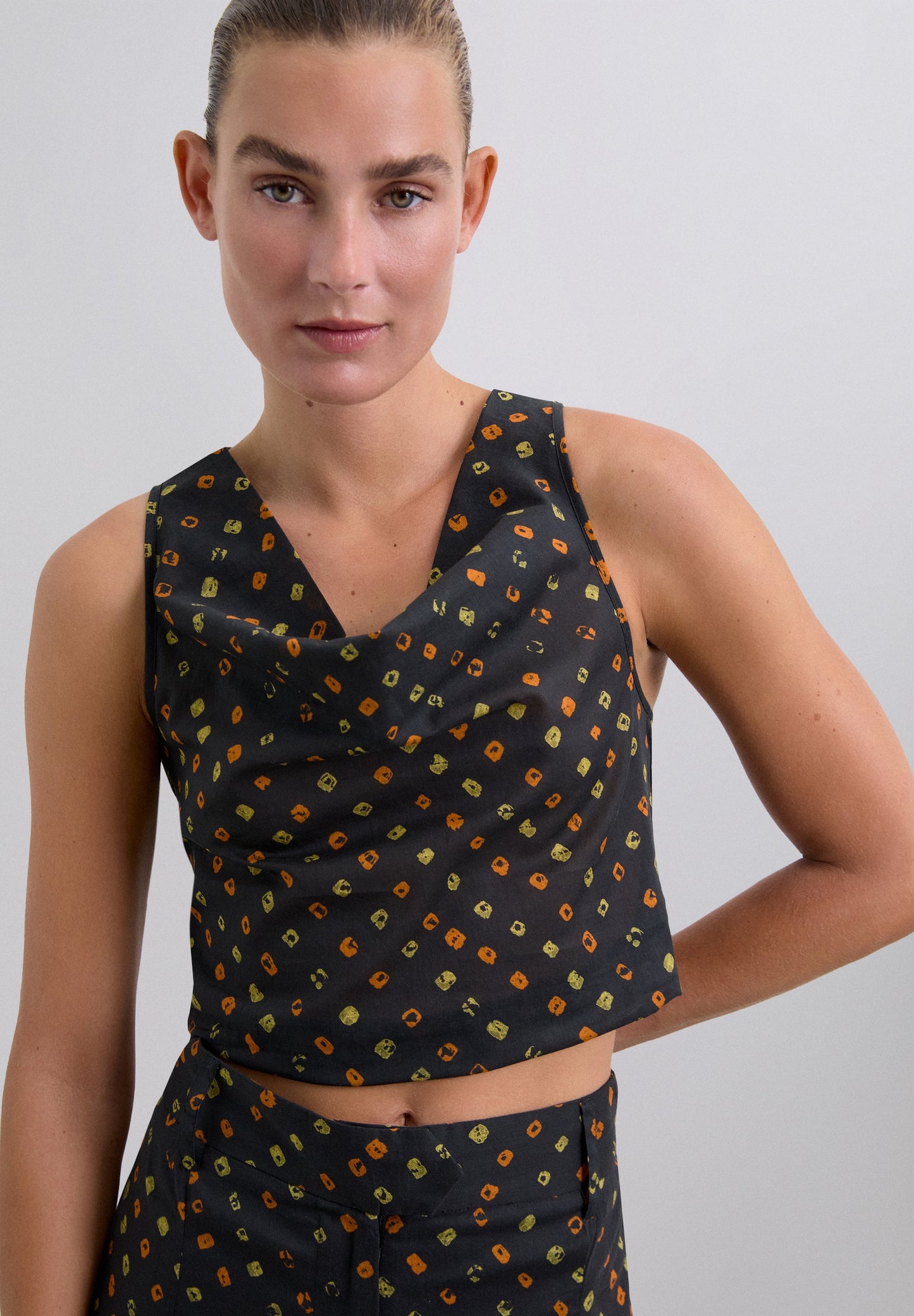 TOP IMPRIMÉ 100 % COTON