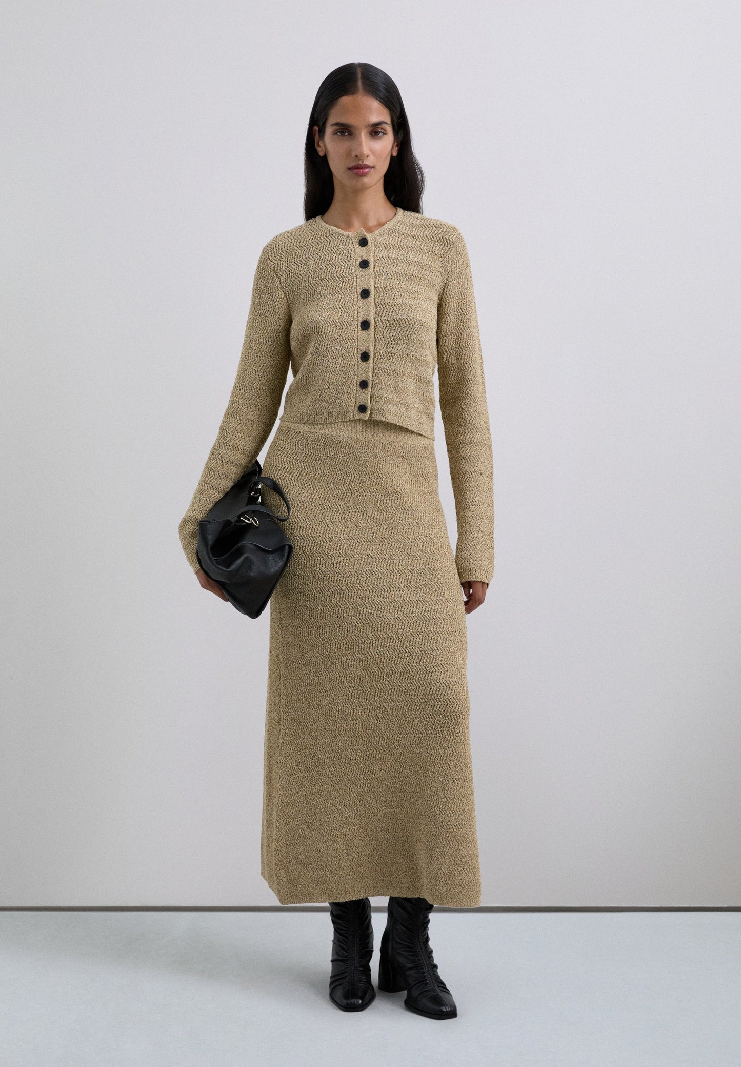 GEBREID VEST MET CONTRAST