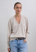 PULL COL V DENTELLE