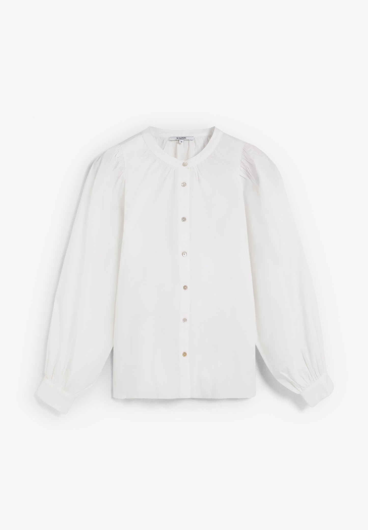 CHEMISE POPELINE MANCHES BOUFFANTES