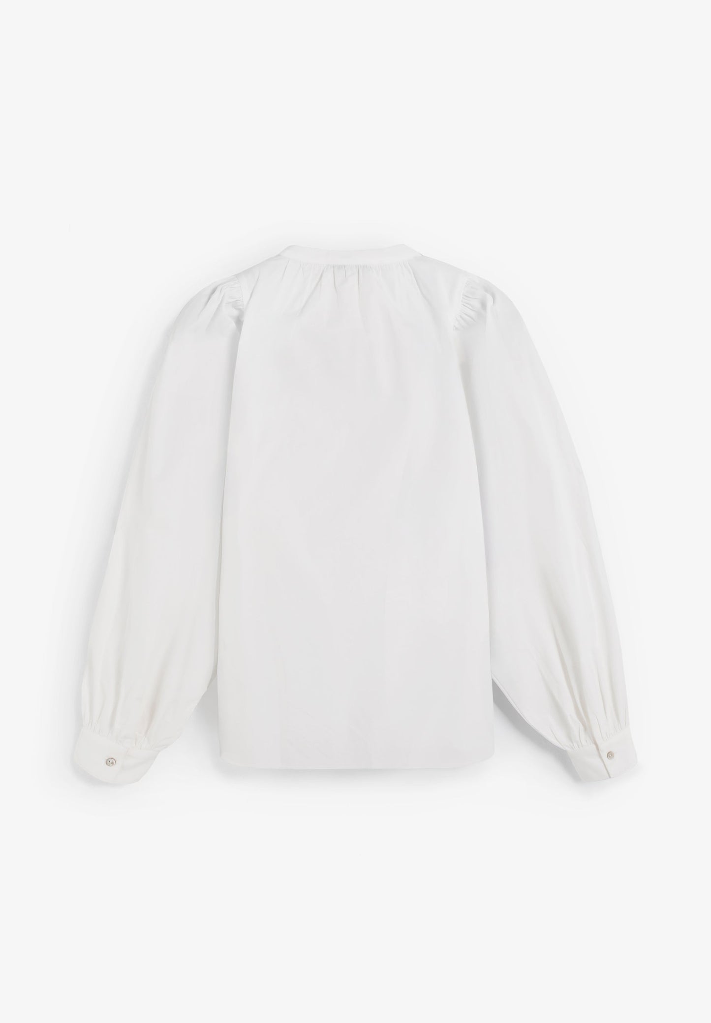 CHEMISE POPELINE MANCHES BOUFFANTES