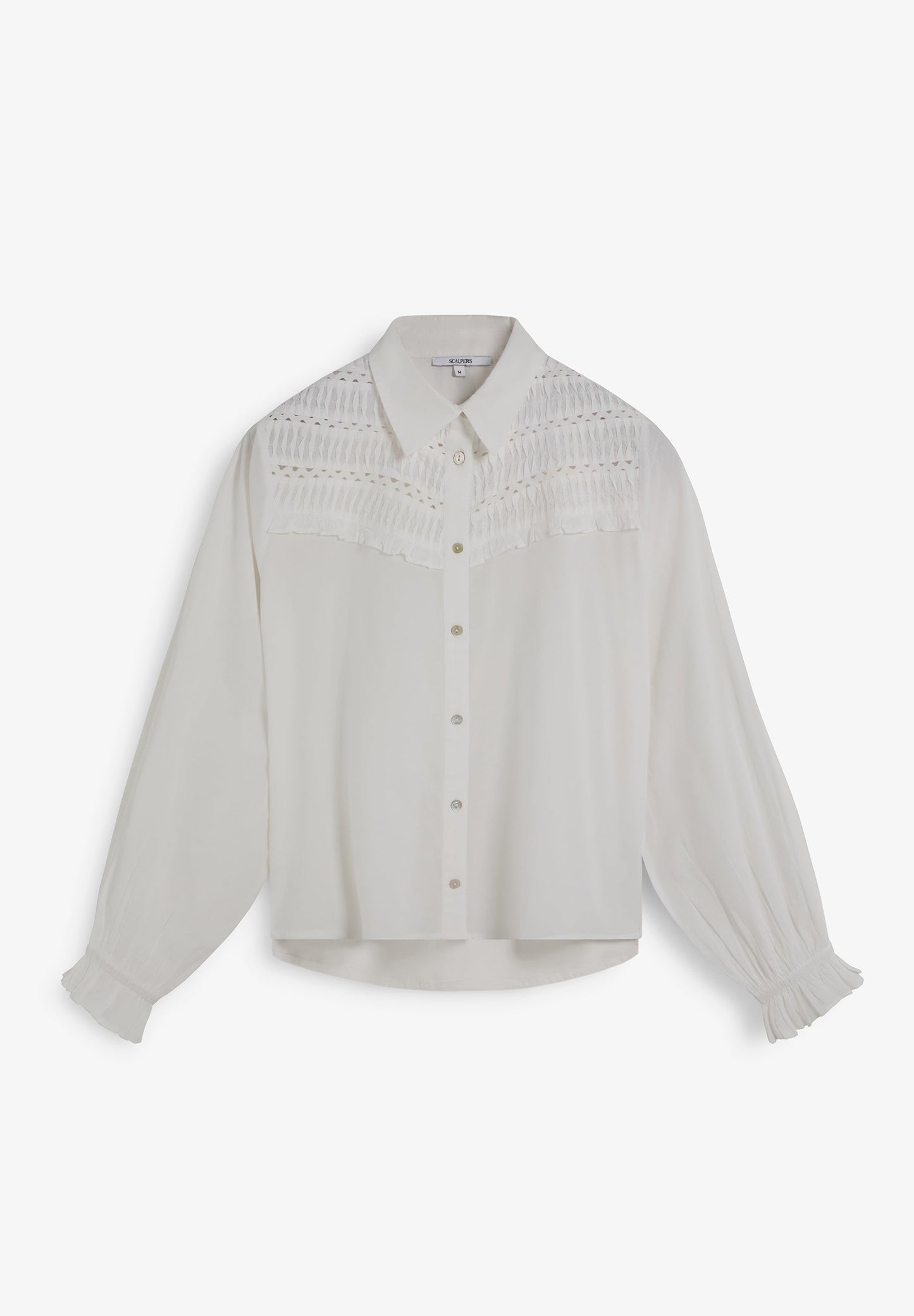 BLOUSE WITH YOKE DETAIL