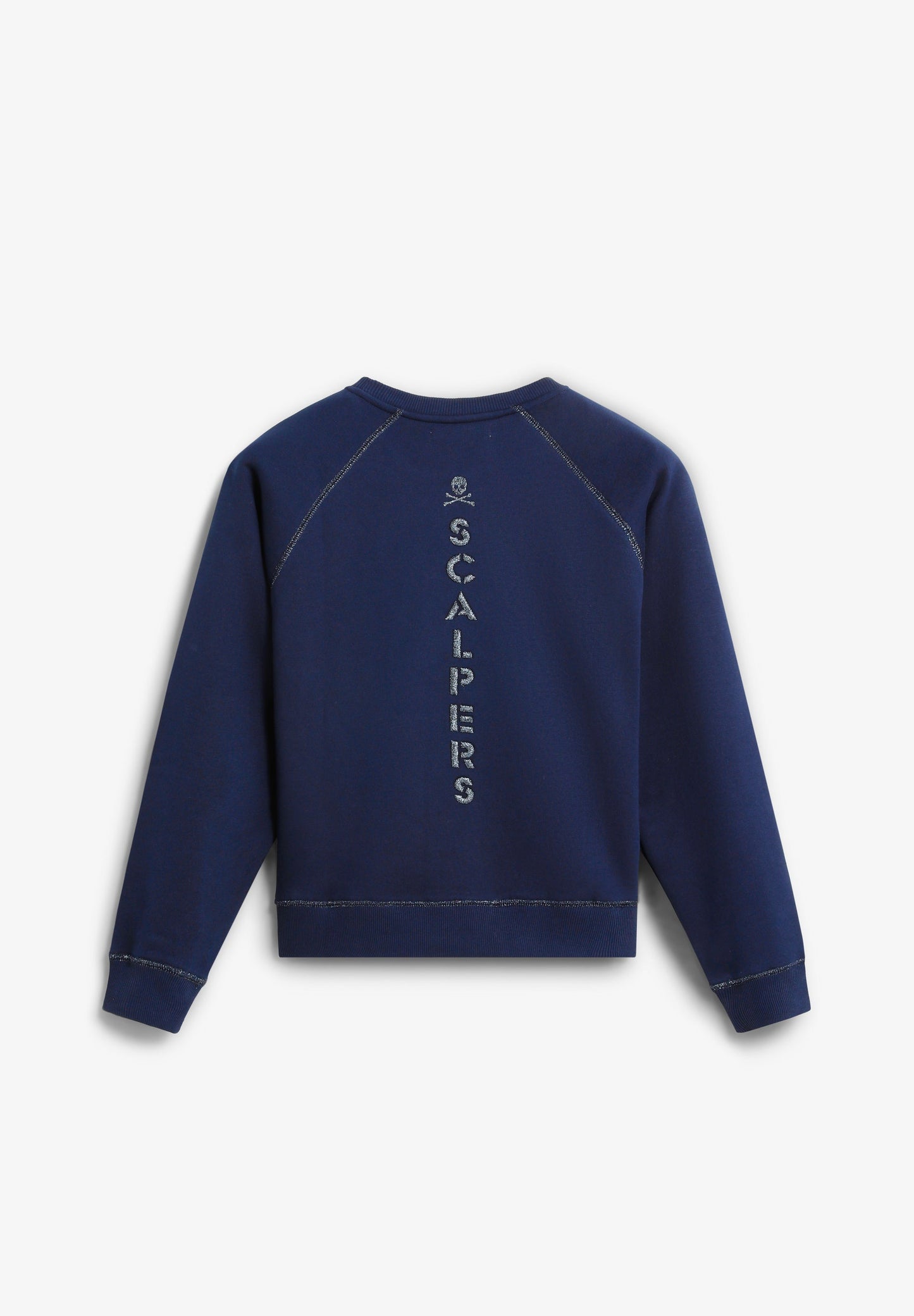 SWEATER GEBORDUURD LOGO ACHTERKANT
