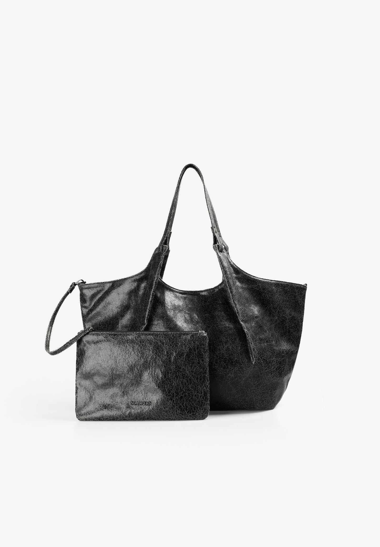 METALLIC SHOPPER