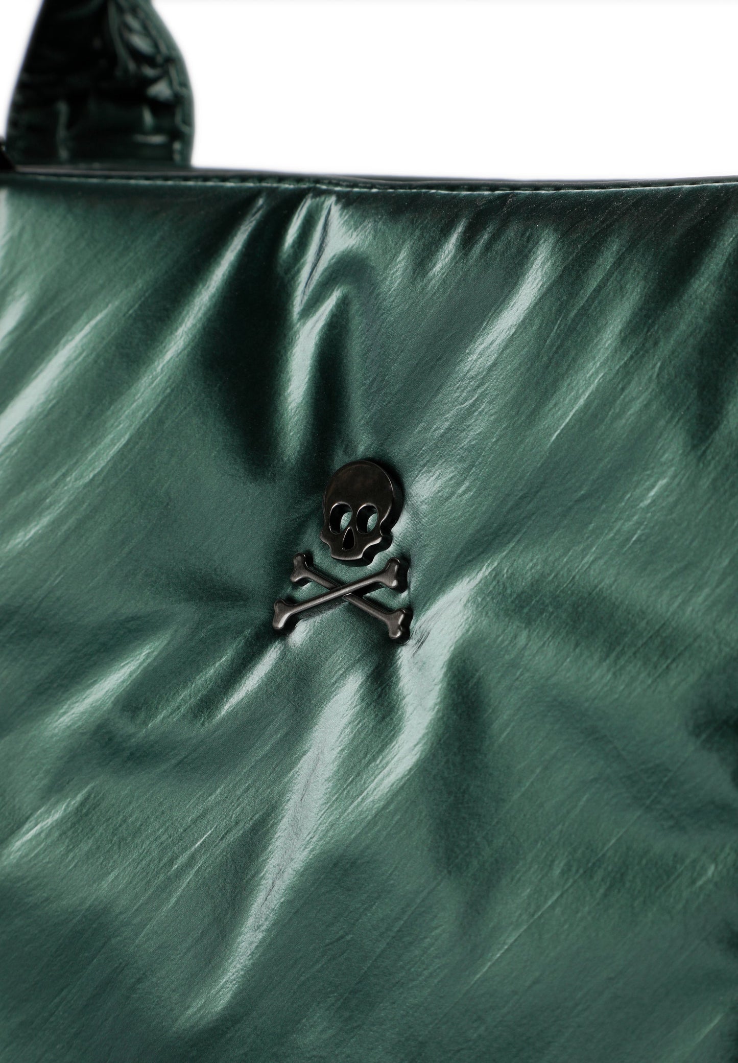 SAC CABAS MÉTALLISÉ SKULL