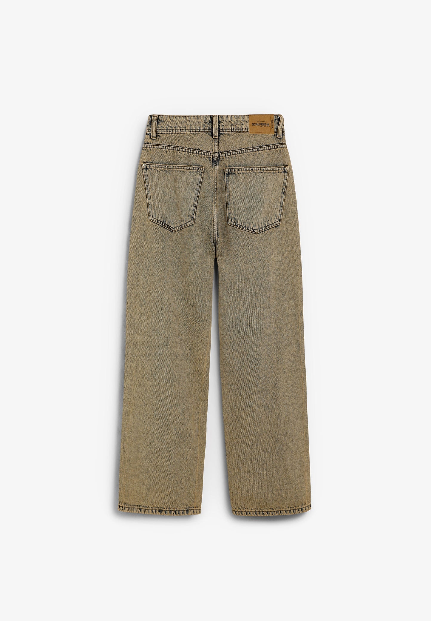 RECHTE JEANS MET VERWASSEN EFFECT