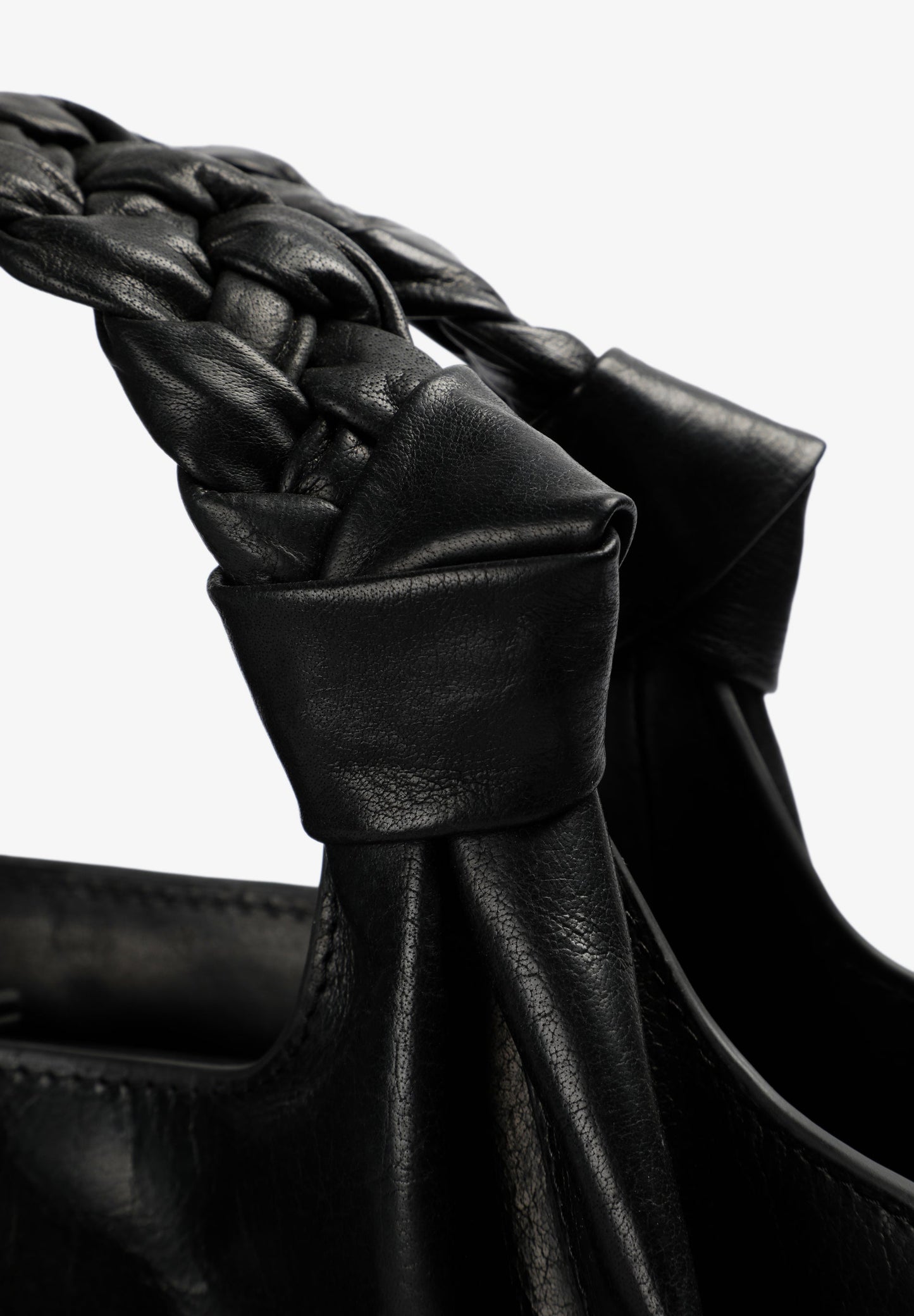 MINI-SAC CUIR POIGNÉE TRESSÉE