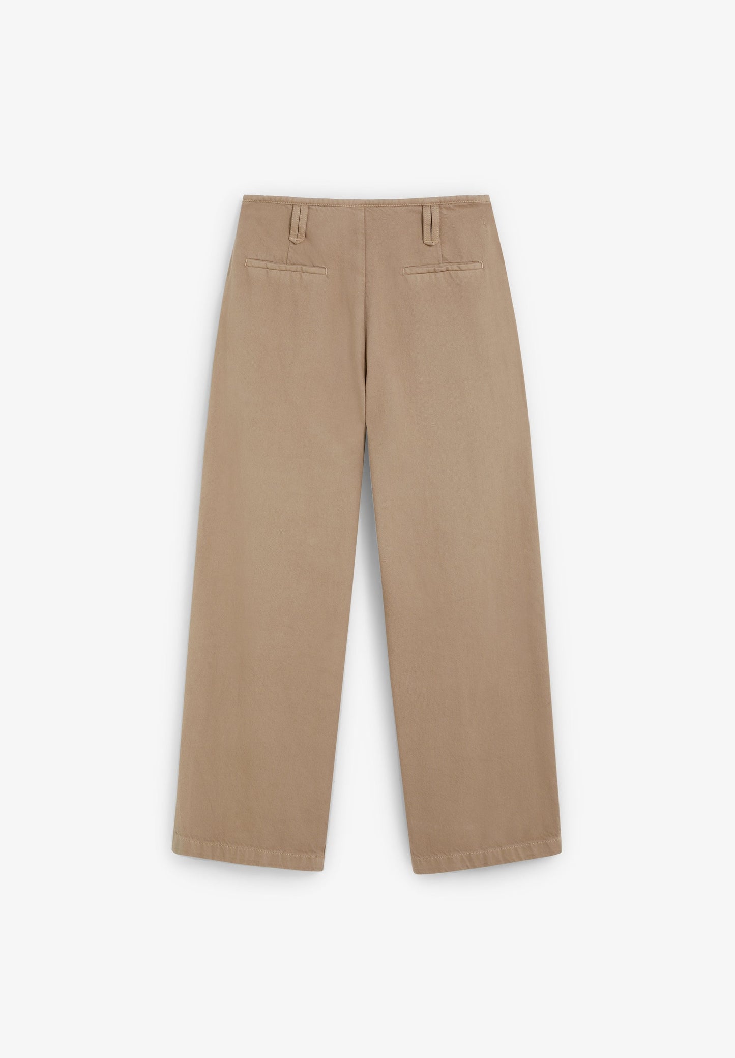 DARTED COTTON TROUSERS