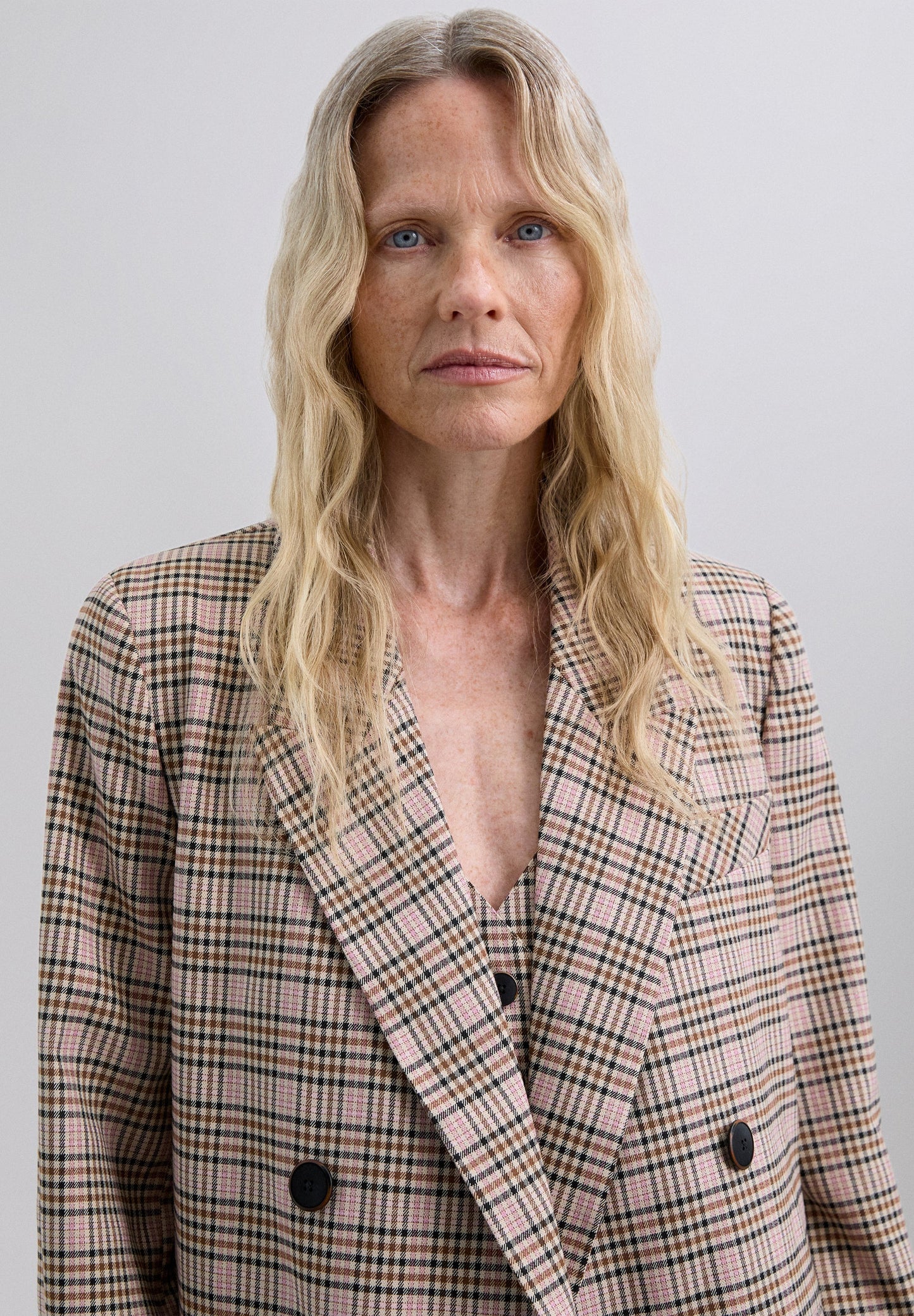 BLAZER CROISÉ CARREAUX