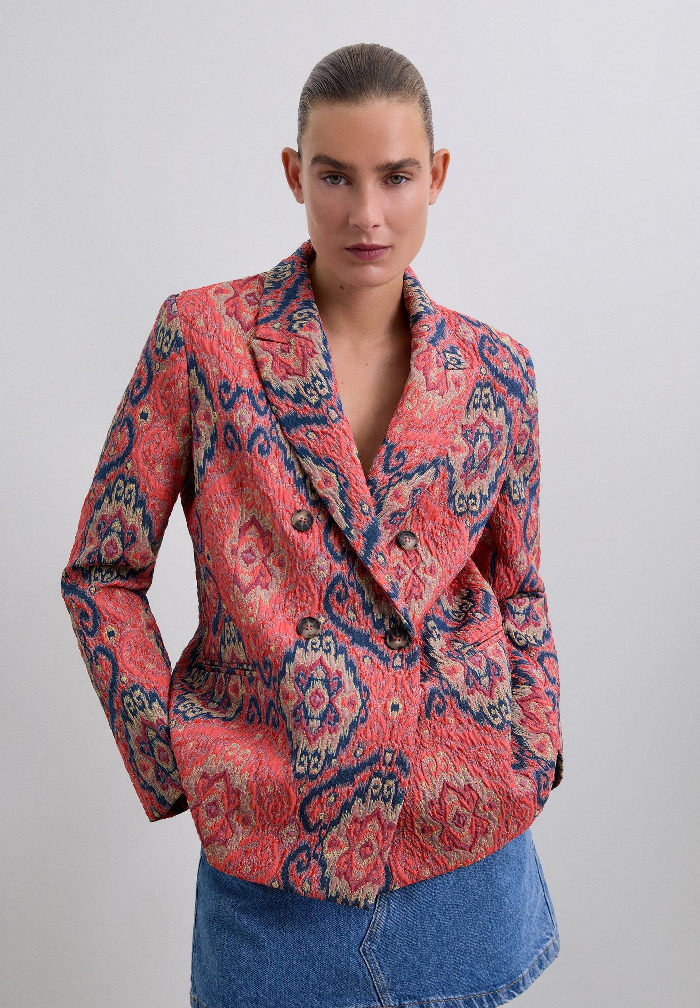 VESTE JACQUARD