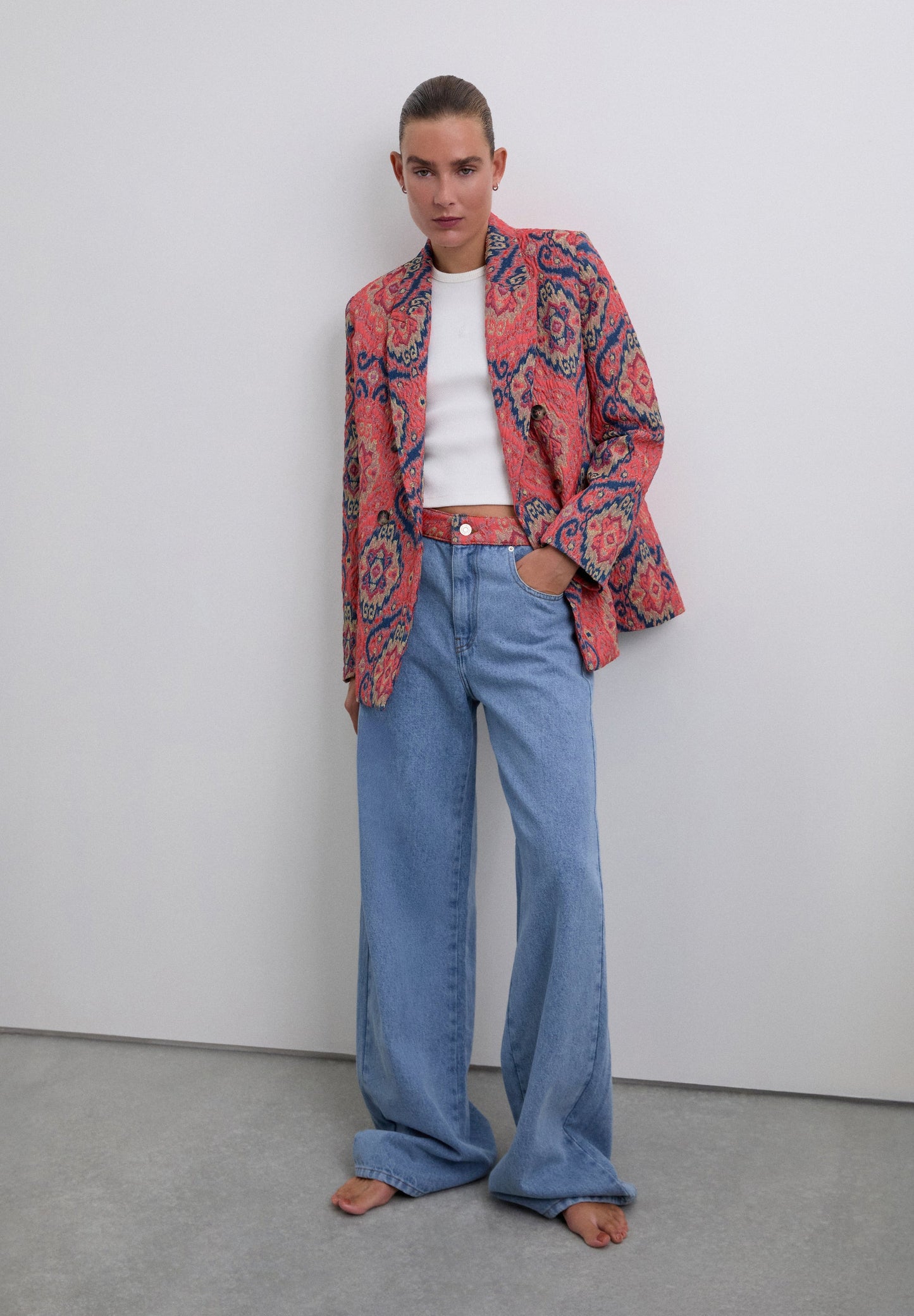 BLAZER PRINT JACQUARD