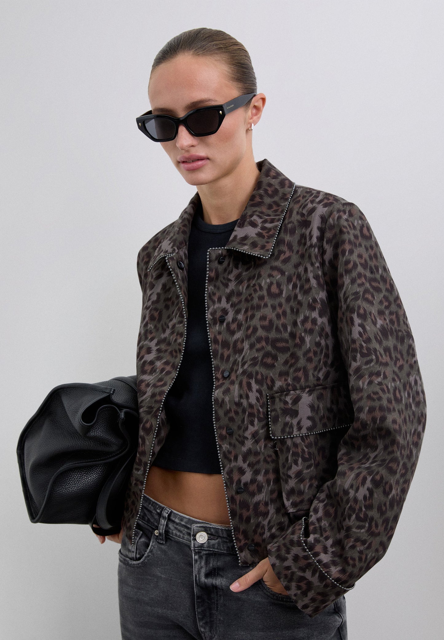 JACK MET ANIMAL PRINT STUDS