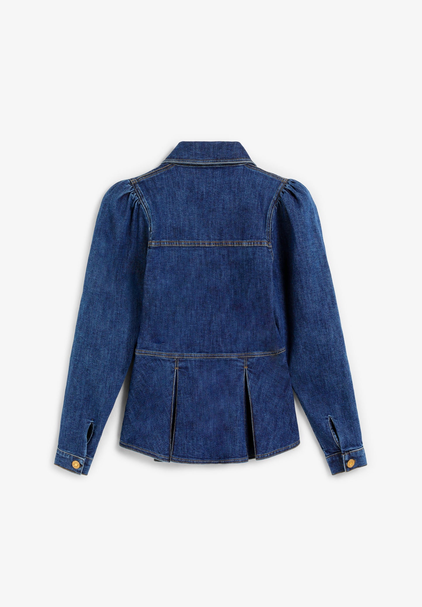 DENIM OVERHEMD BALLONMOUW