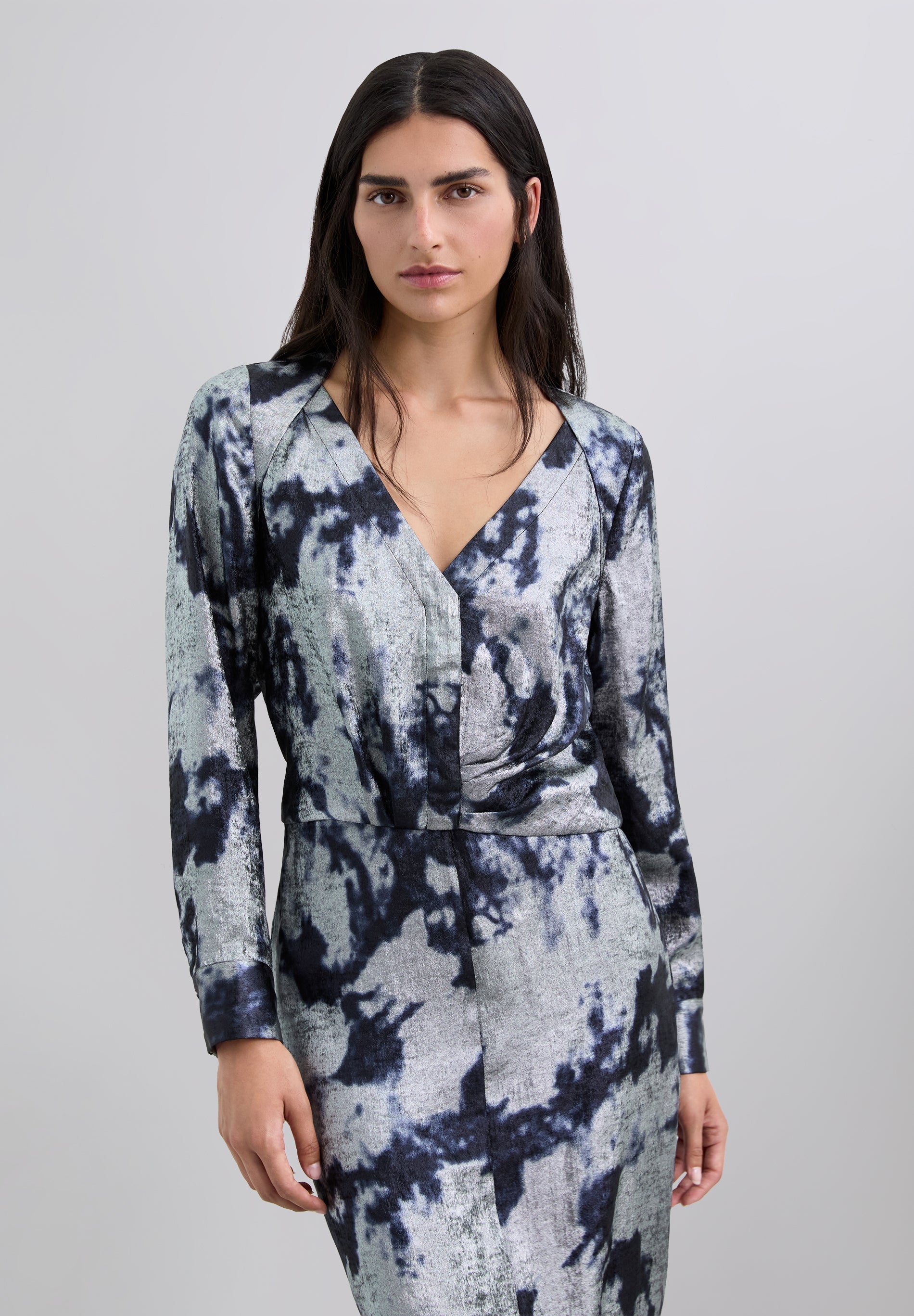 CHEMISIER TIE DYE DÉTAILS MÉTALLISÉS