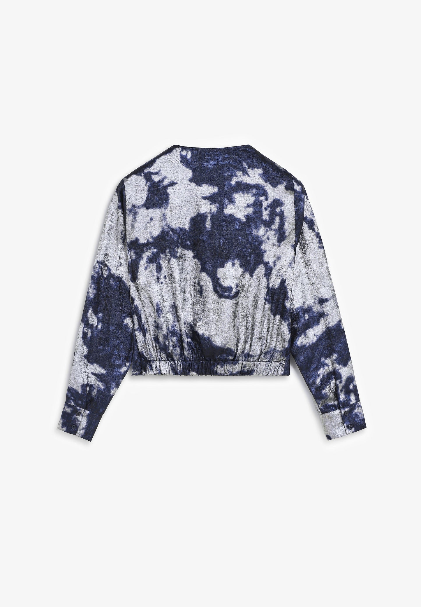 TIE DYE BLOUSE METALLIC DETAILS