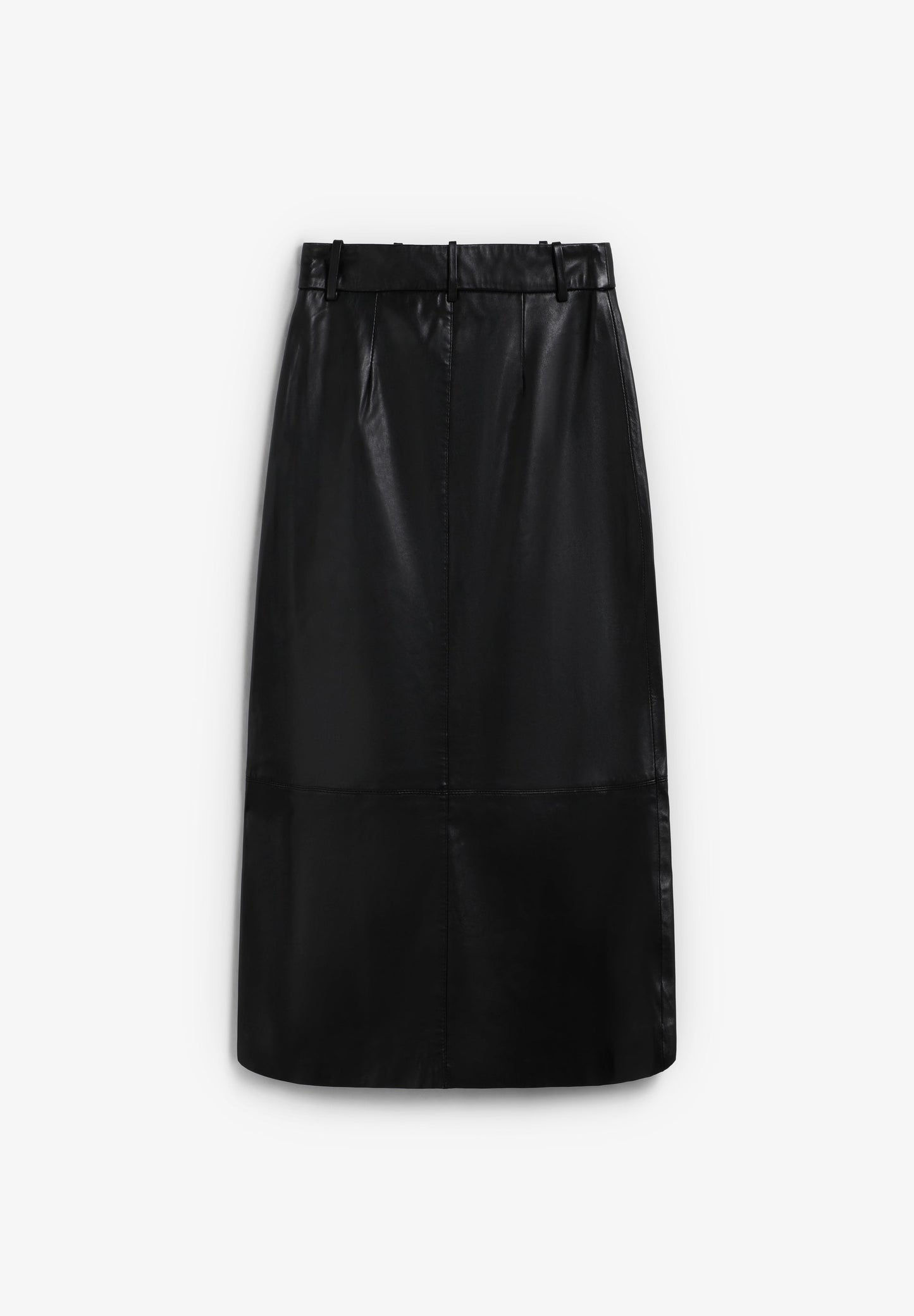 JUPE MIDI CUIR