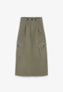 MIDI SKIRT WITH CARGO POCKETS