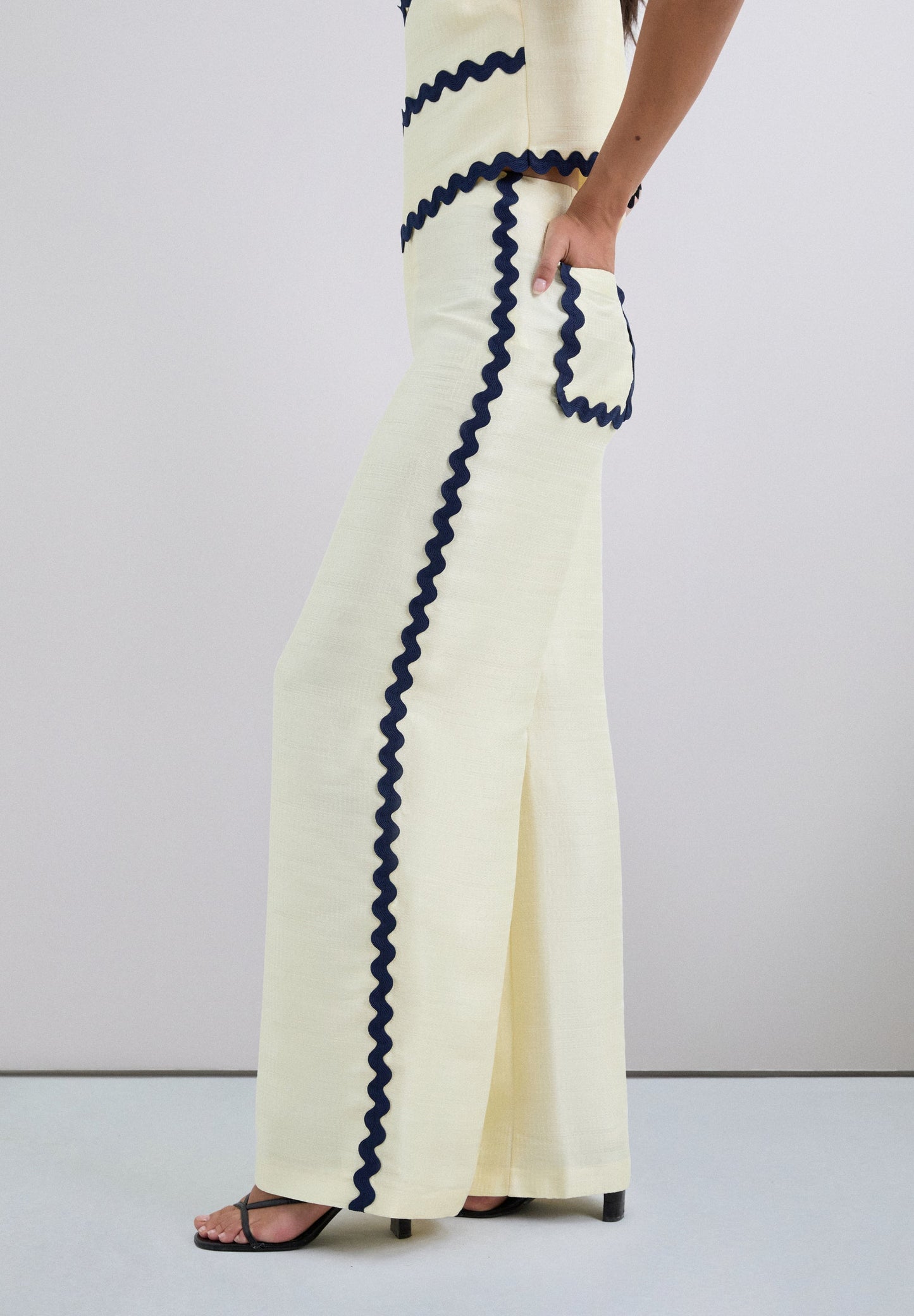 PANTALON CROQUET CONTRASTÉ