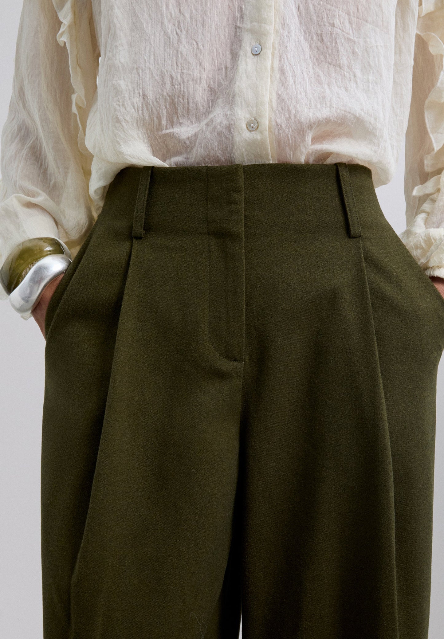 PANTALON PINCES POCHES