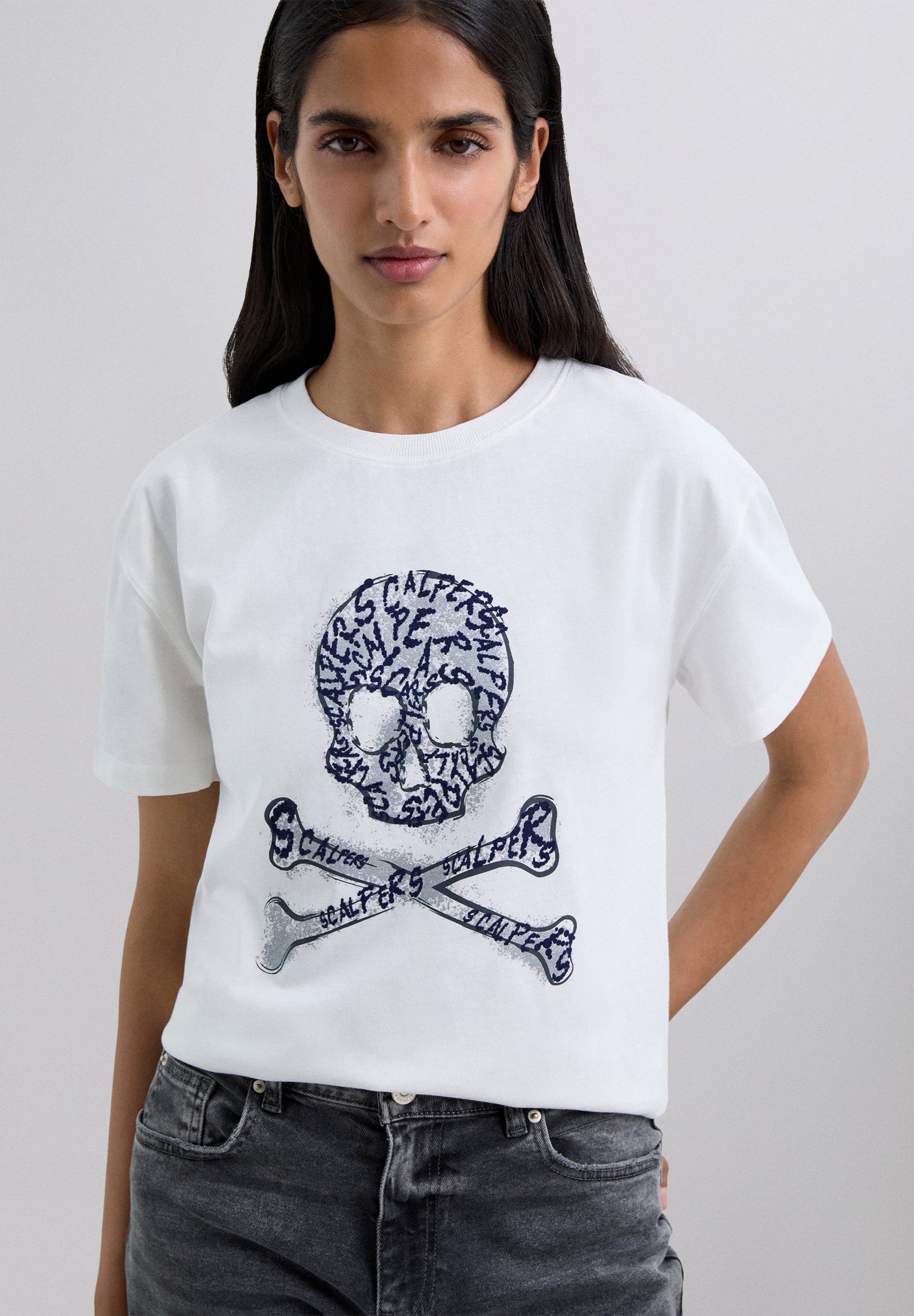 T-SHIRT LOGO IMPRIMÉ SKULL