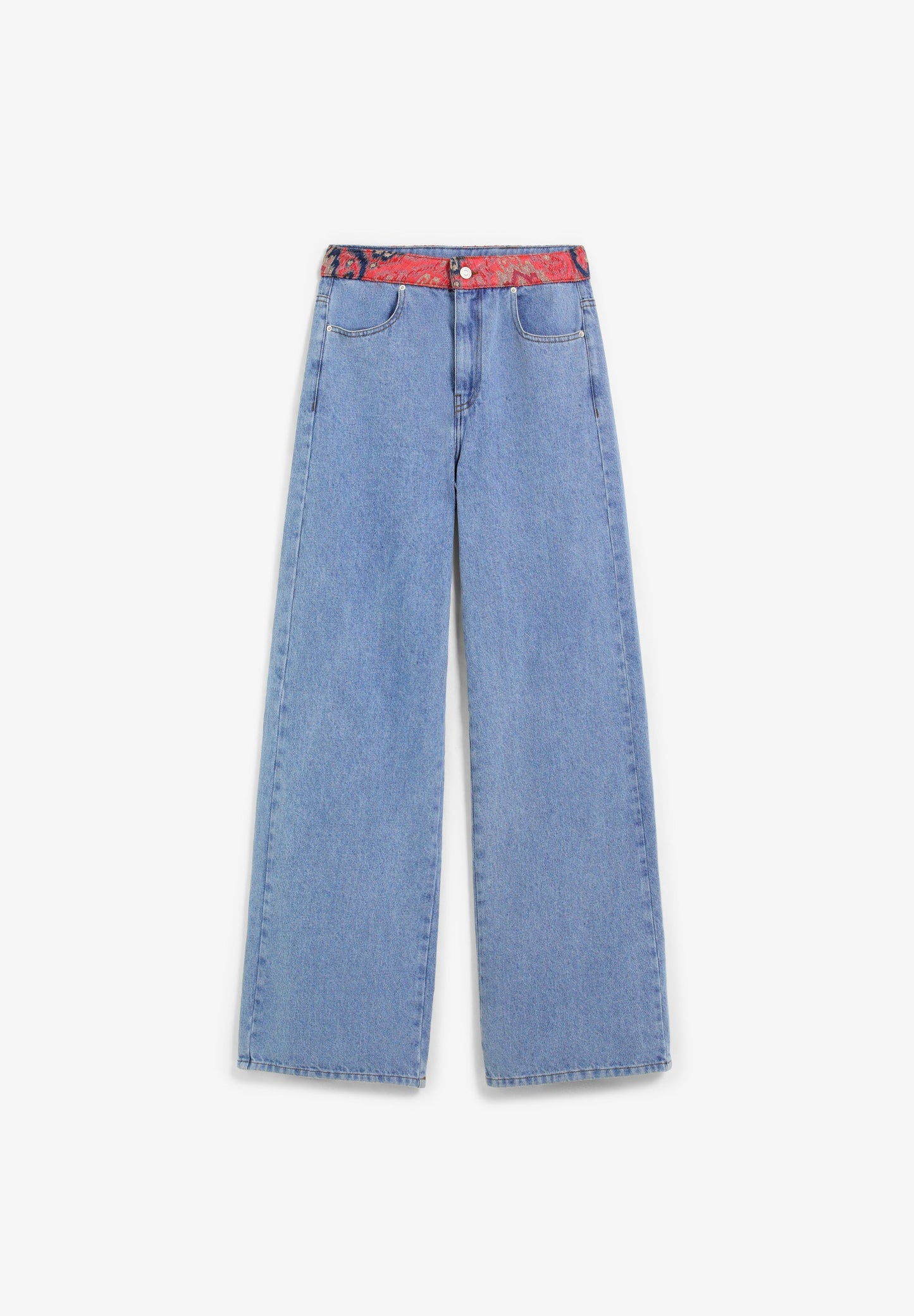 PANTALON DENIM TAILLE MOYENNE
