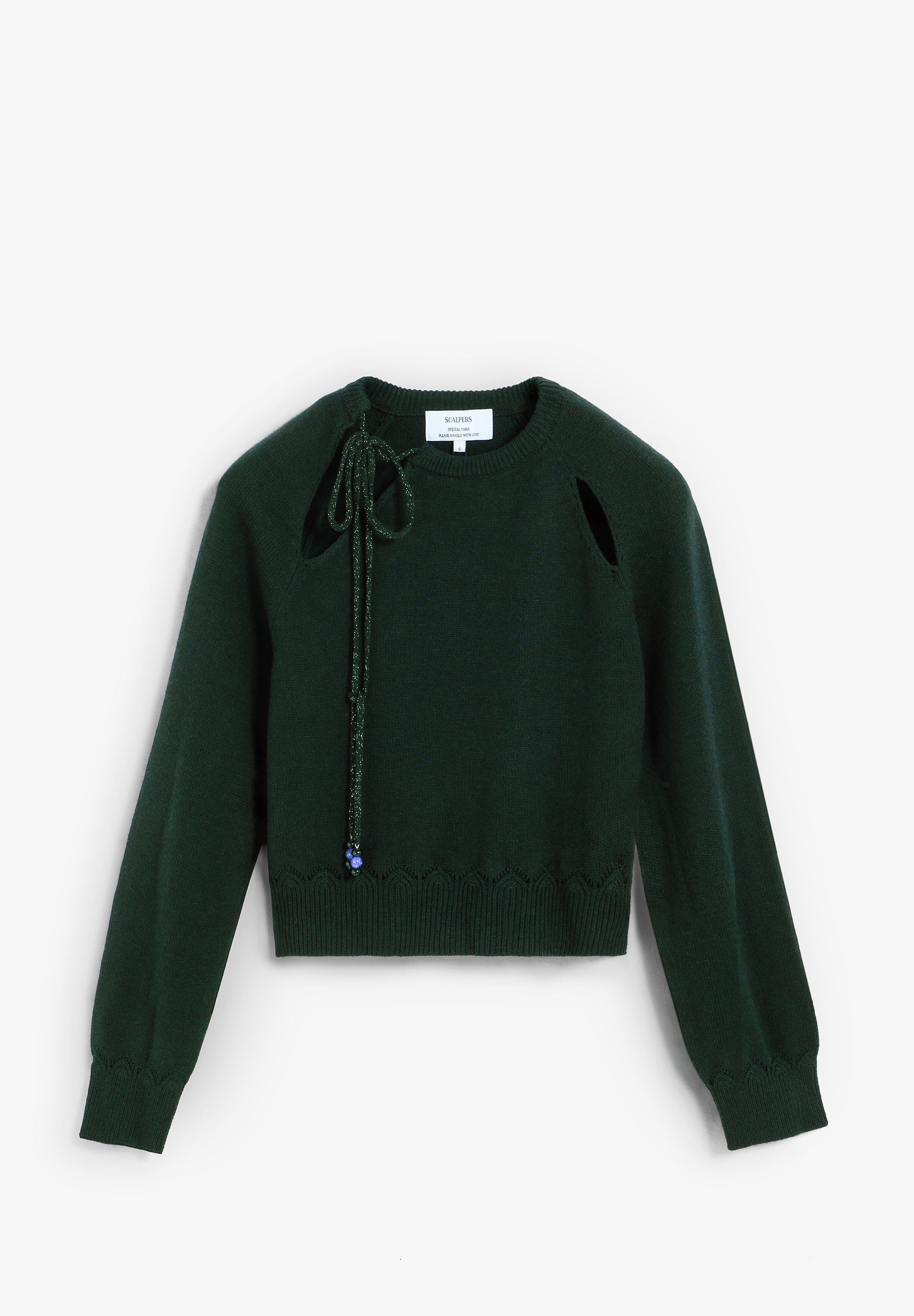 PULLOVER MIT BAND UND SCHLITZEN