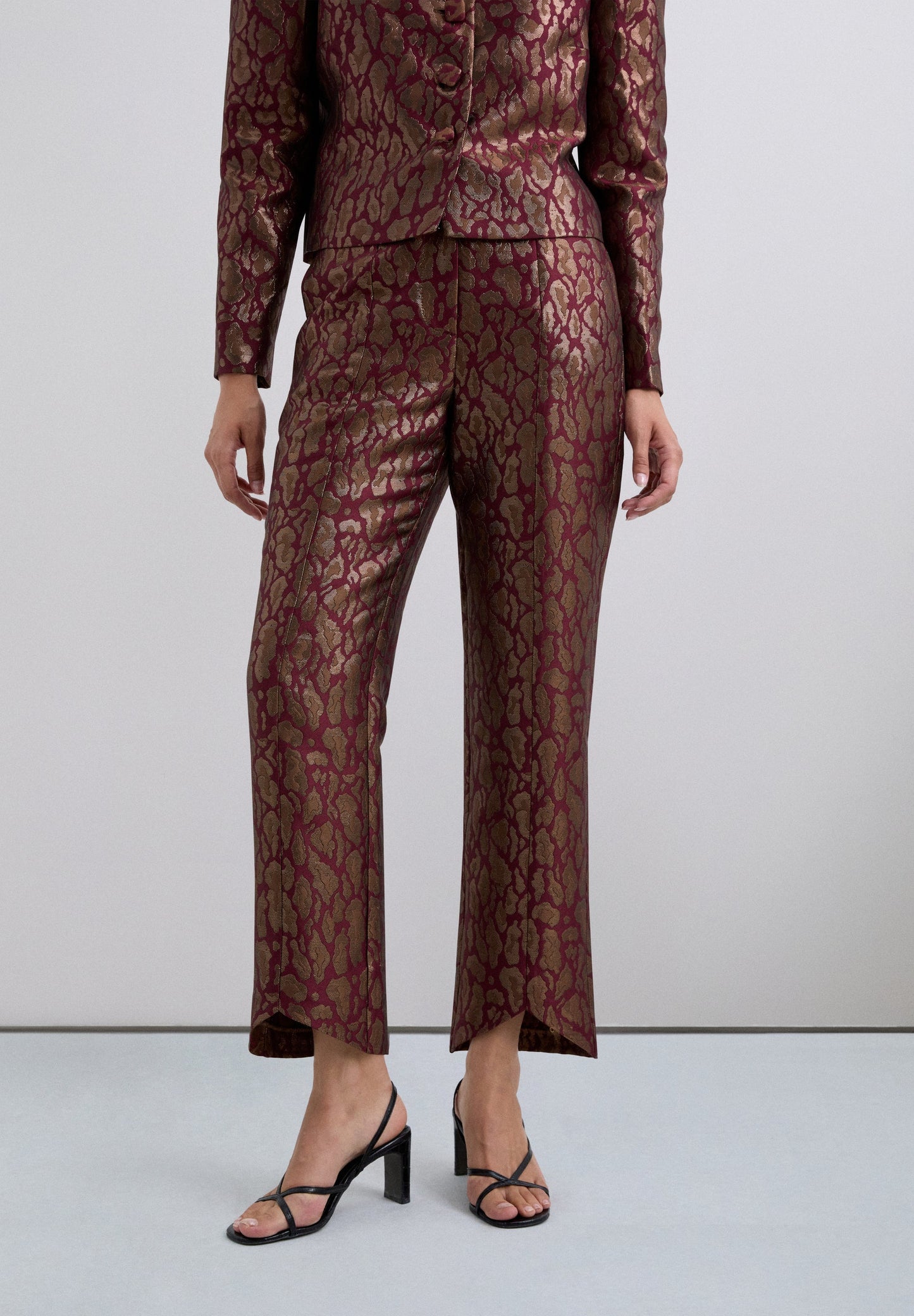 BROEK DIERENPRINT METALLIC