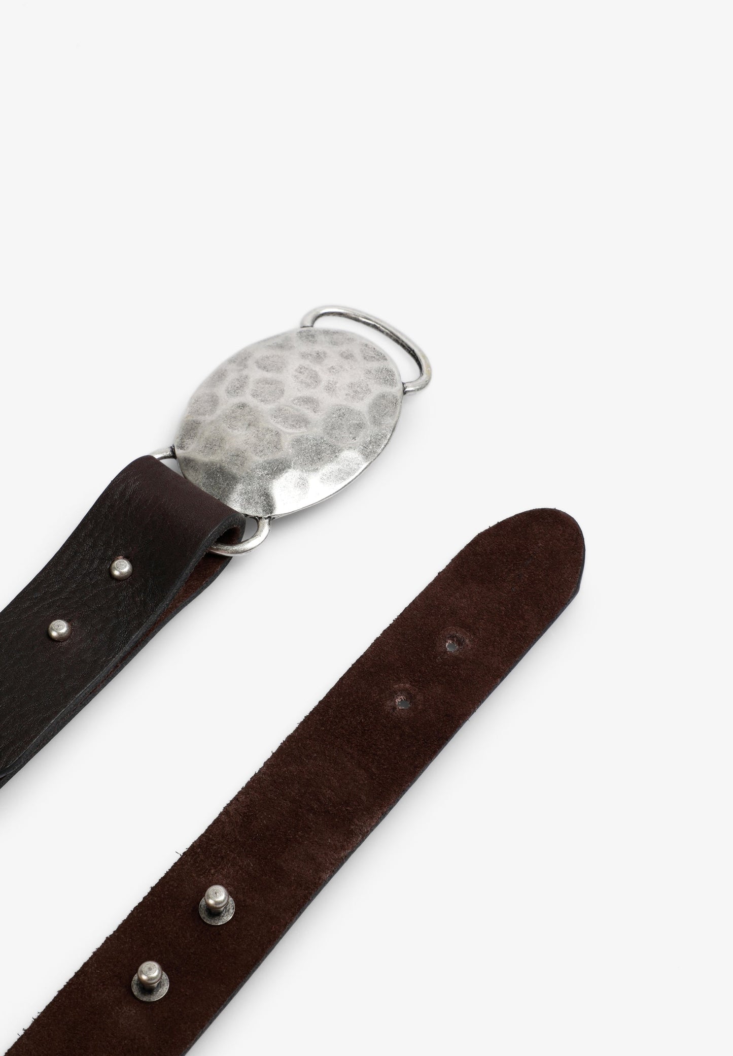 CEINTURE CUIR BOUCLE IRRÉGULIÈRE