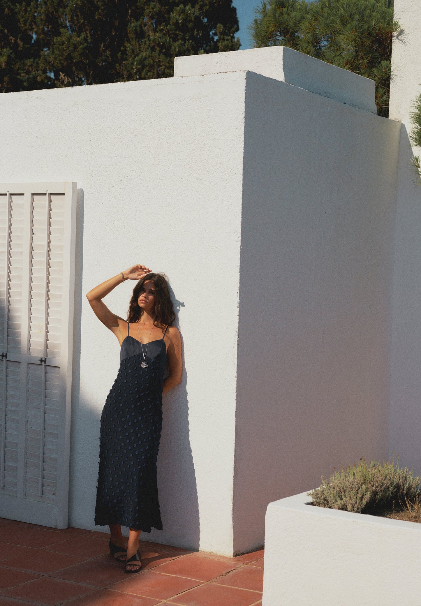 POLKA DOT MIDI DRESS