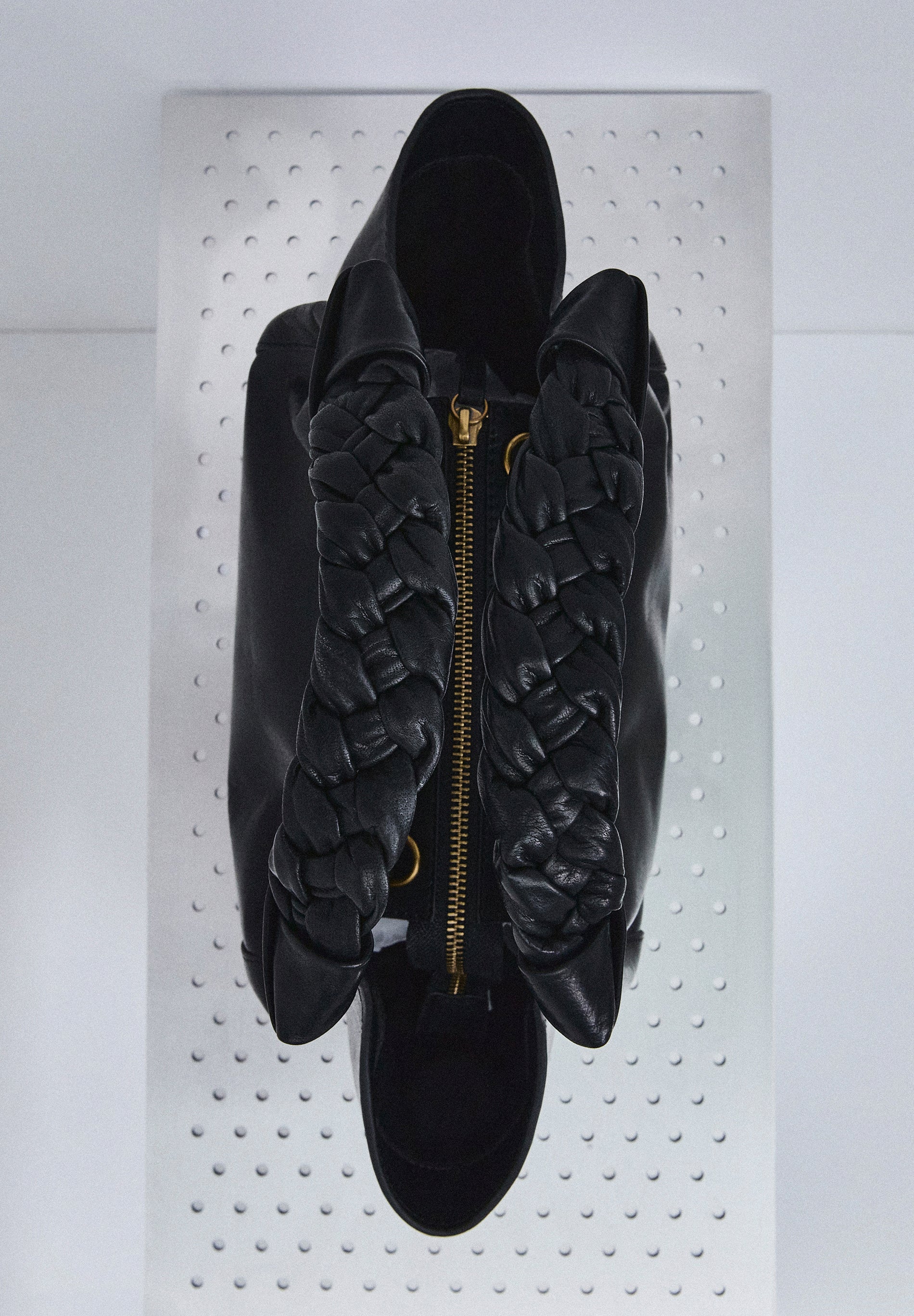 MINI TAS LEER GEVLOCHTEN HENGSEL