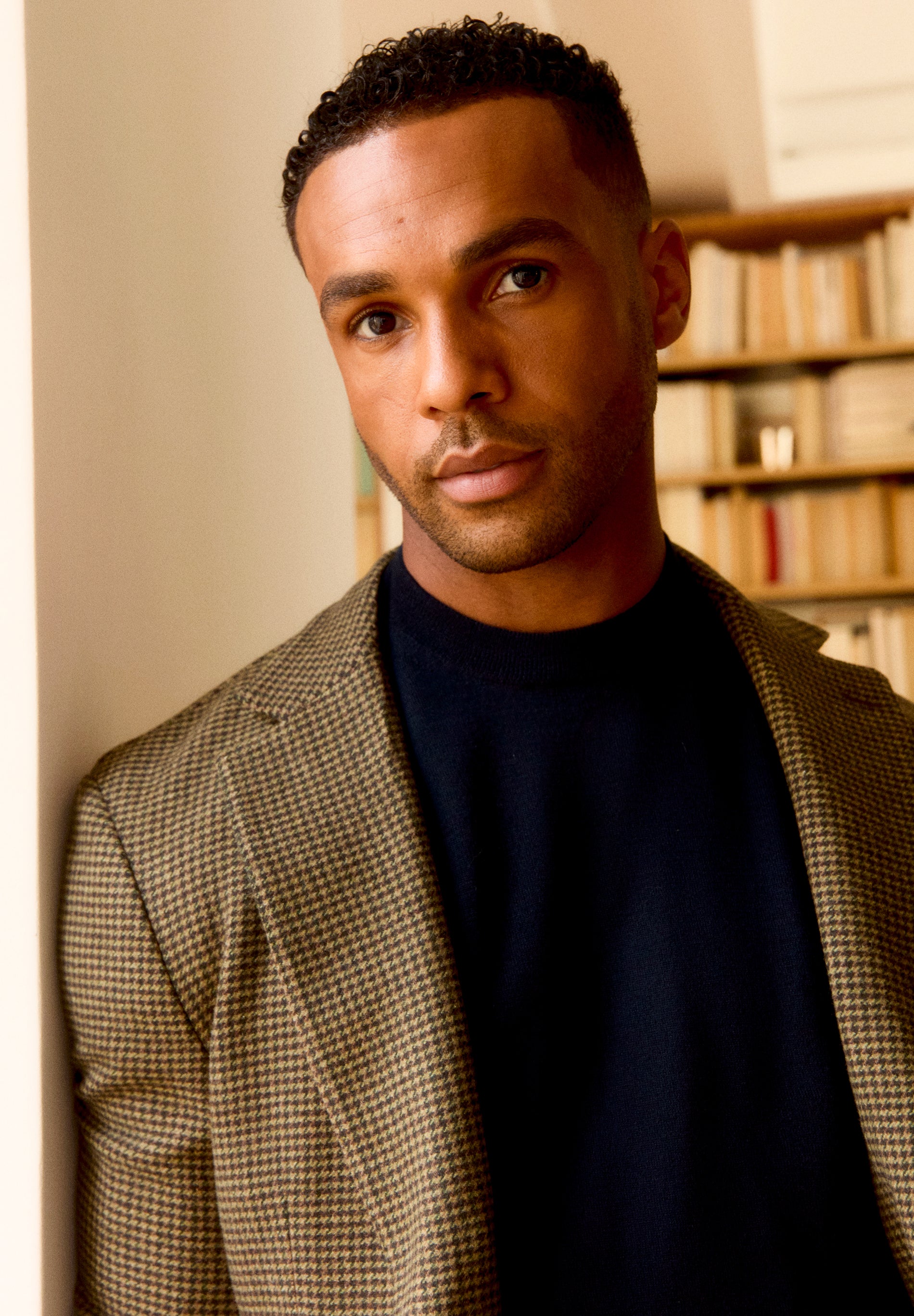 VESTE CARREAUX LAINE