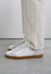 BASKETS CUIR DAIM