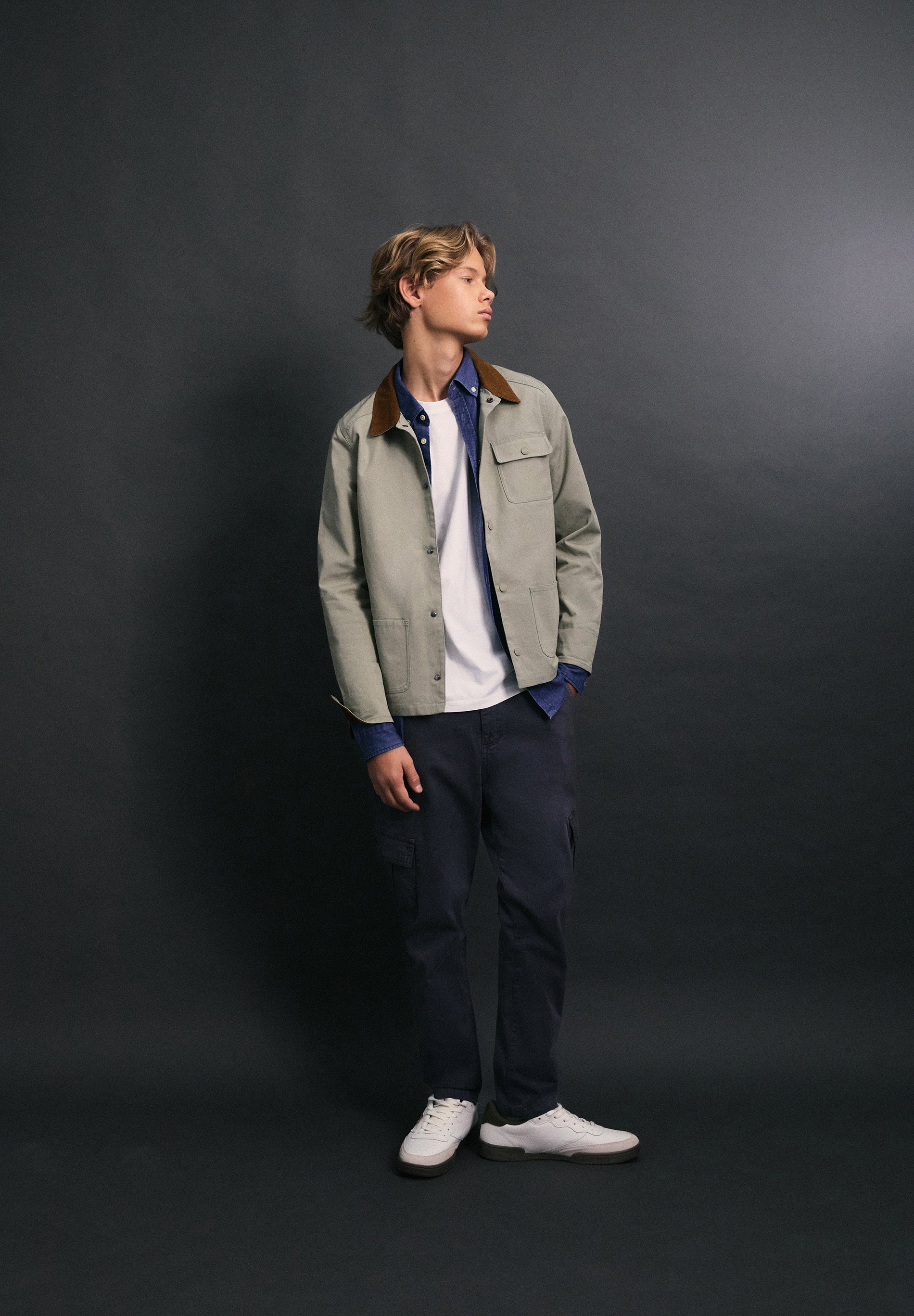 CHAQUETA CUELLO CAMISERO