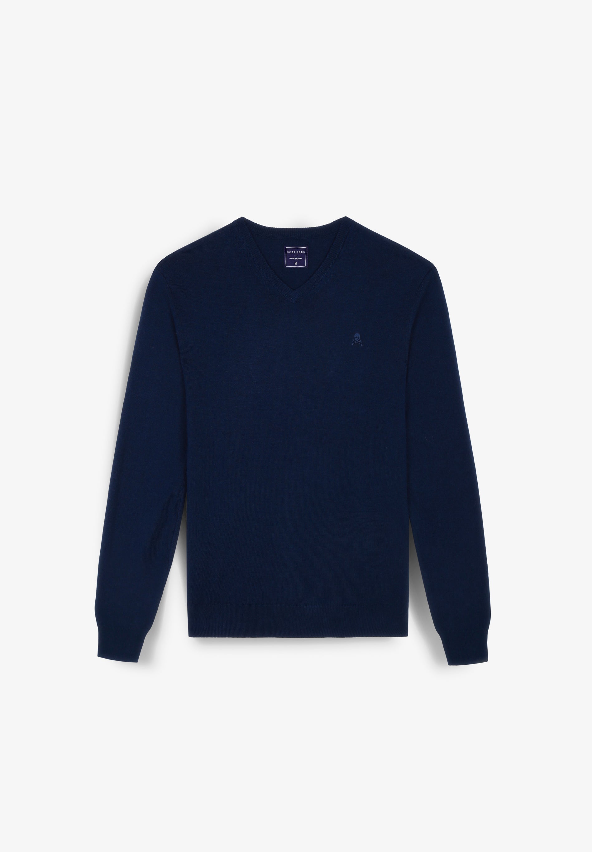 BASIC COTTON EMBROIDERED SWEATER