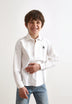 OXFORD POPOVER SHIRT WITH CONTRAST SKULL