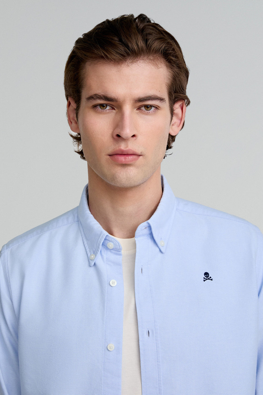 CAMISA OXFORD CALAVERA CONTRASTE - Scalpers