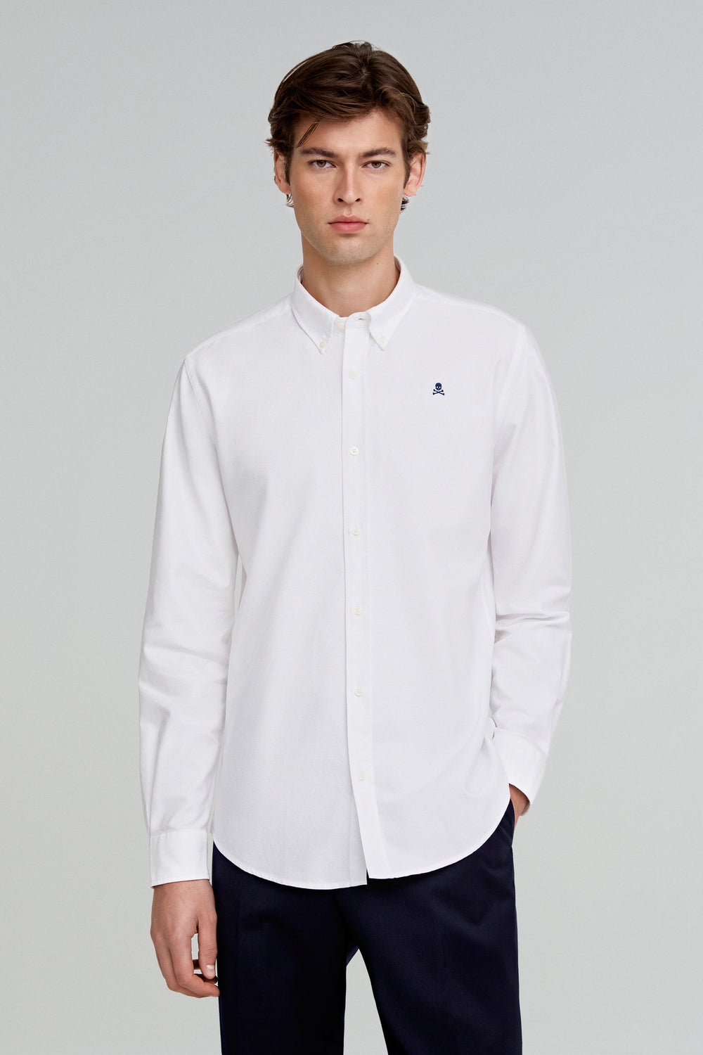 CAMISA OXFORD CALAVERA CONTRASTE - Scalpers