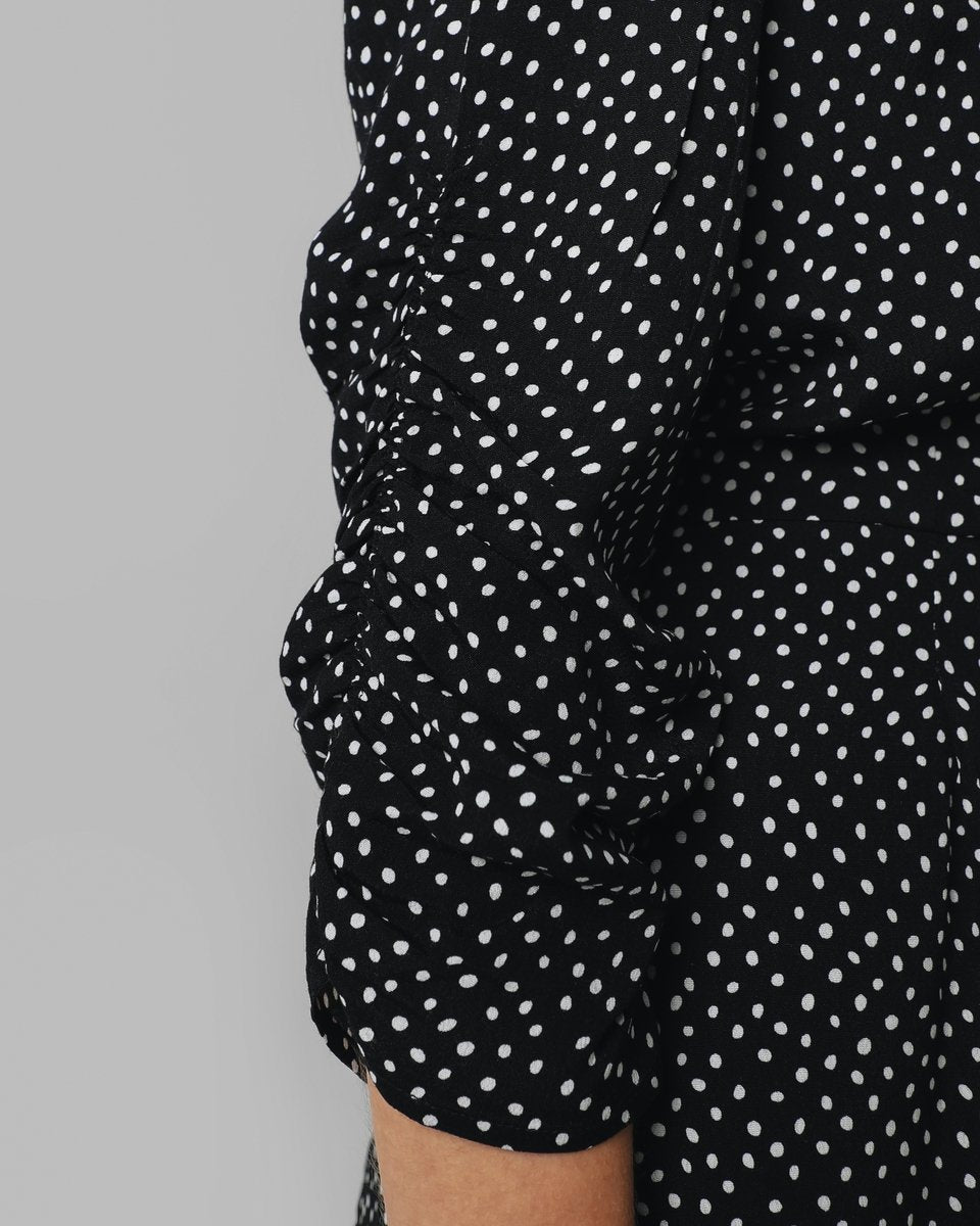 VESTIDO MINI PAREO MINIPRINT NEGRO