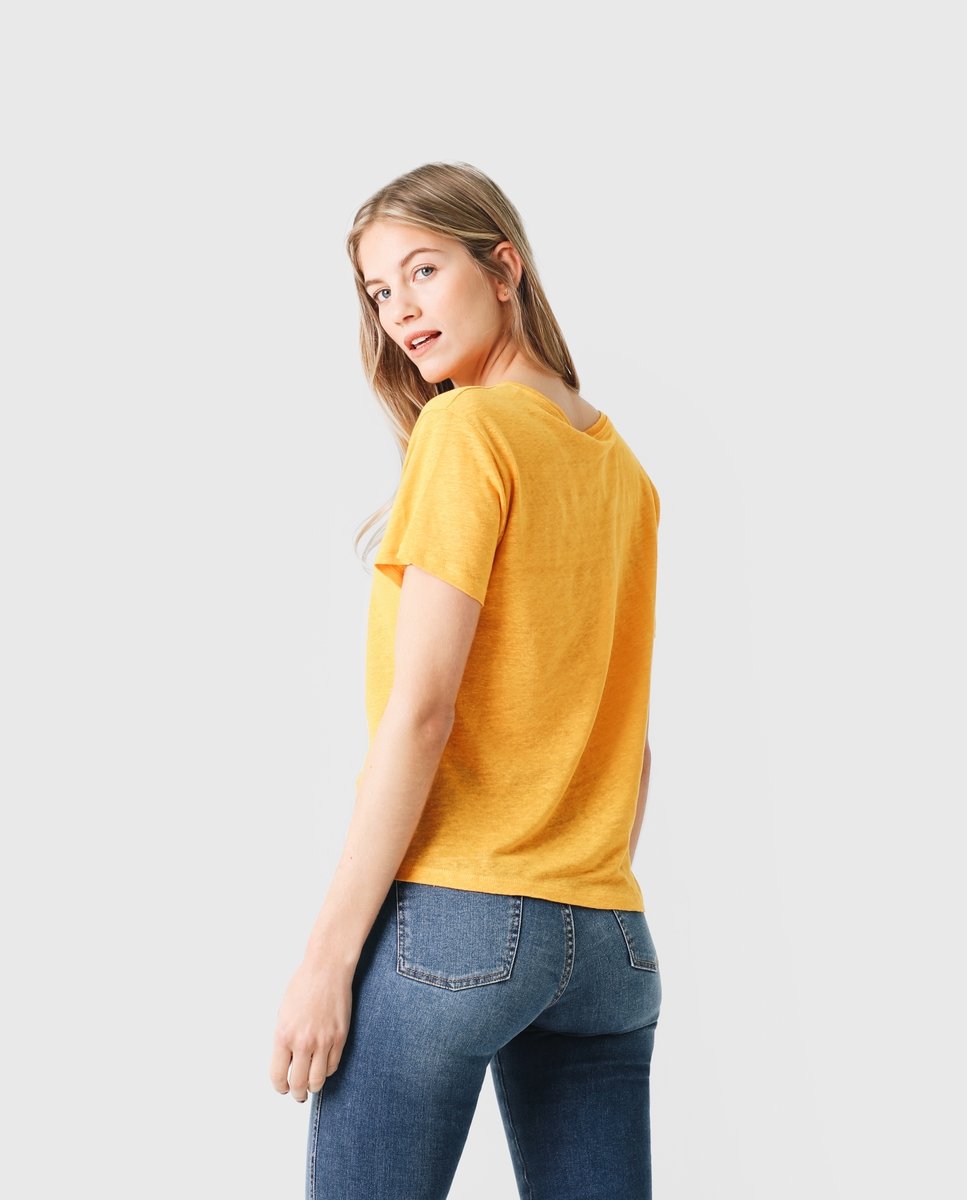 CAMISETA LINO FRUNCE