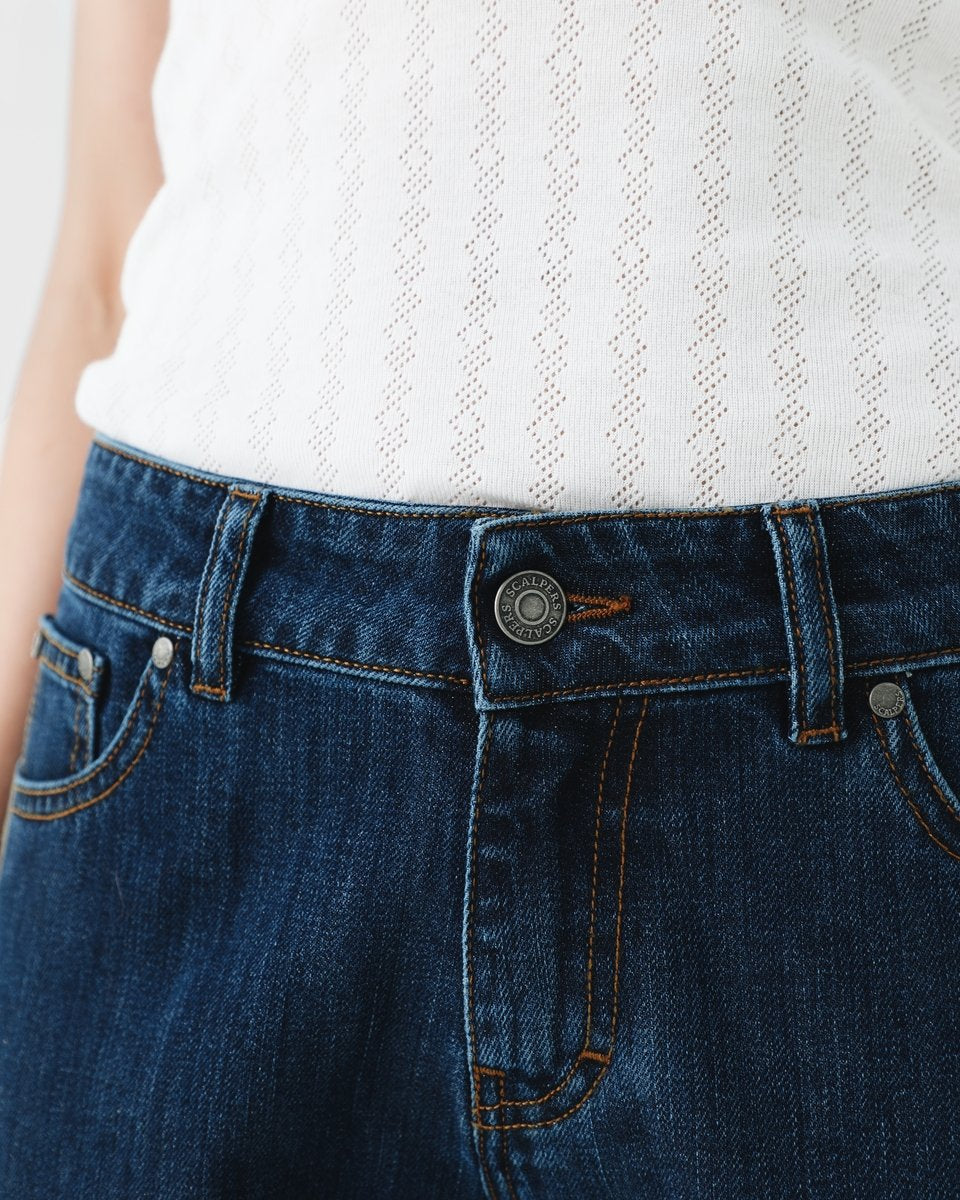 PANTALON DENIM BANDA FOIL