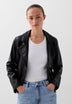 LEDERJACKE IM BIKERLOOK