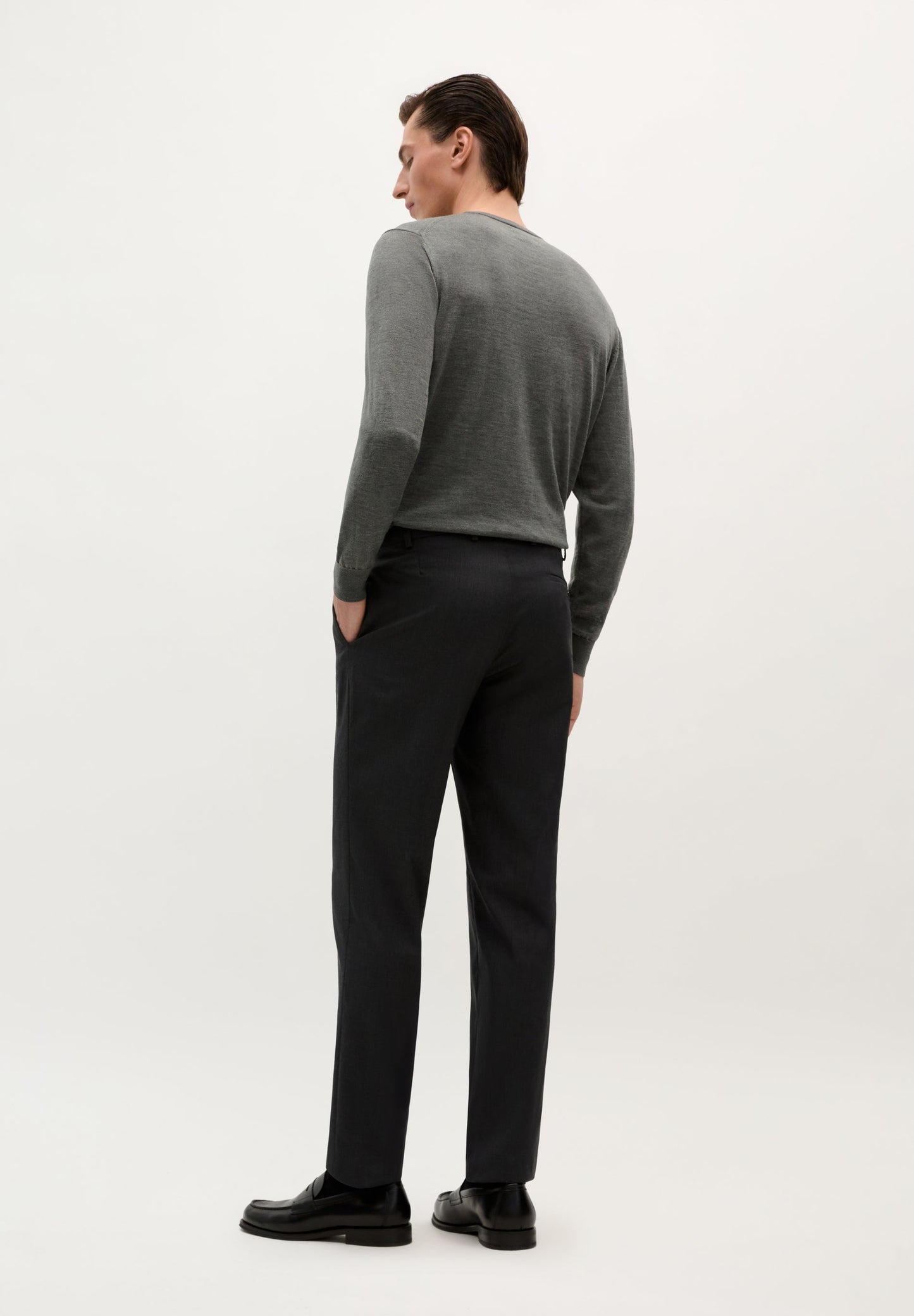 TRAJE CLÁSICO LANA GRIS - Scalpers