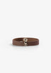 LEATHER BRACELET WITH SKULLS