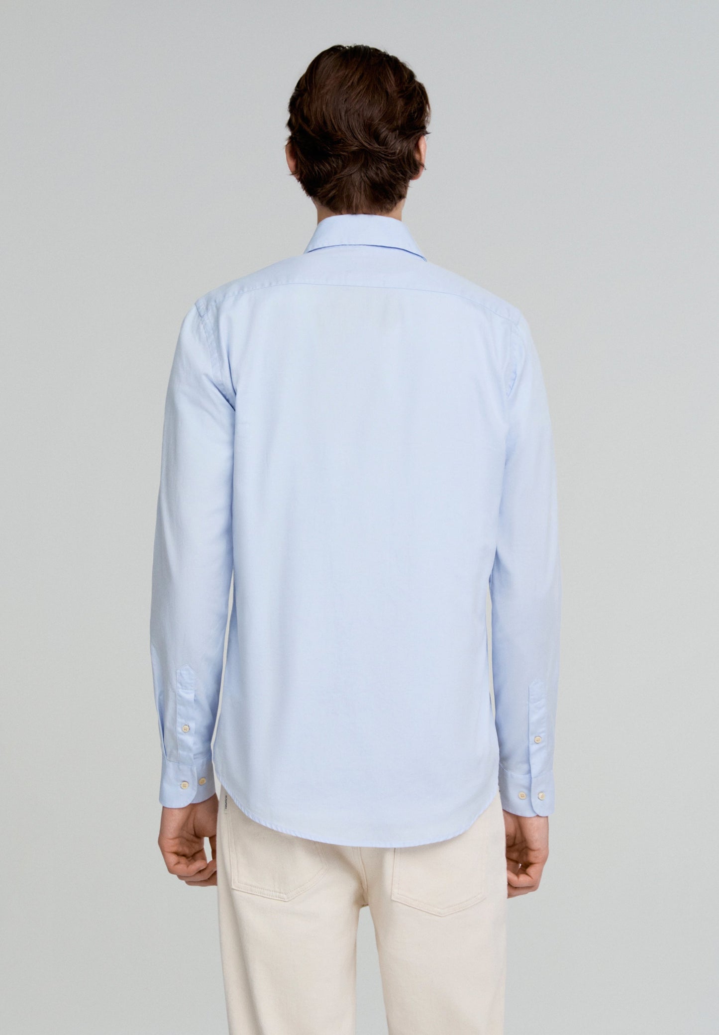 CONTRAST SKULL PLAIN FORMAL SHIRT