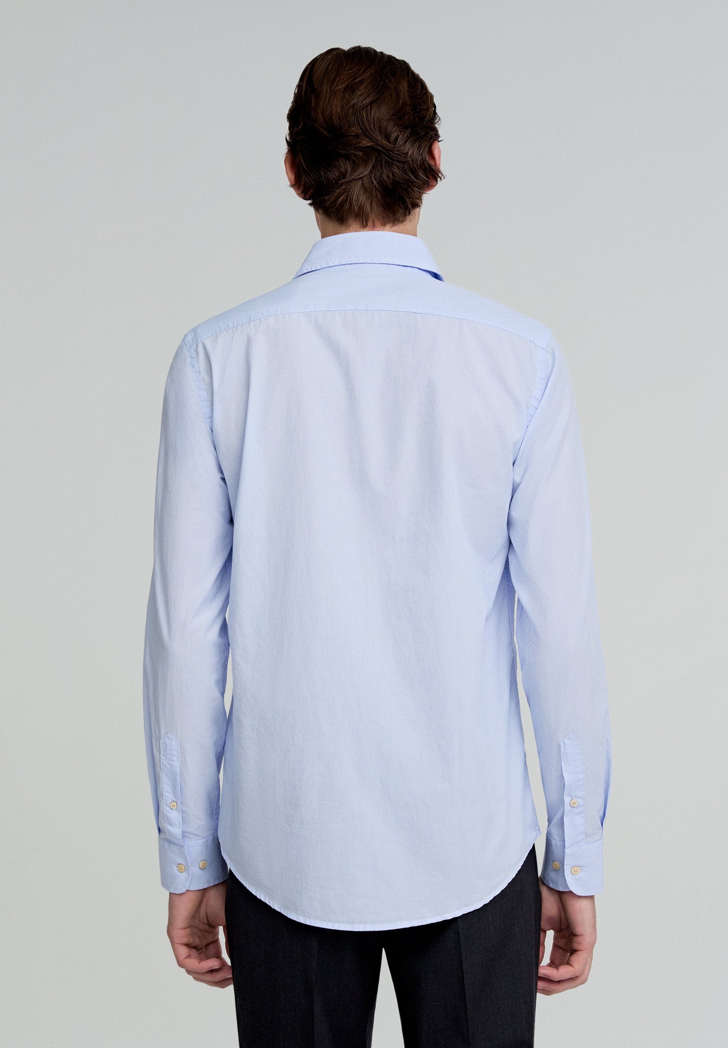 CONTRAST SKULL PLAIN FORMAL SHIRT