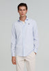 CONTRAST SKULL STRIPED FORMAL SHIRT