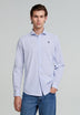 CONTRAST SKULL STRIPED FORMAL SHIRT