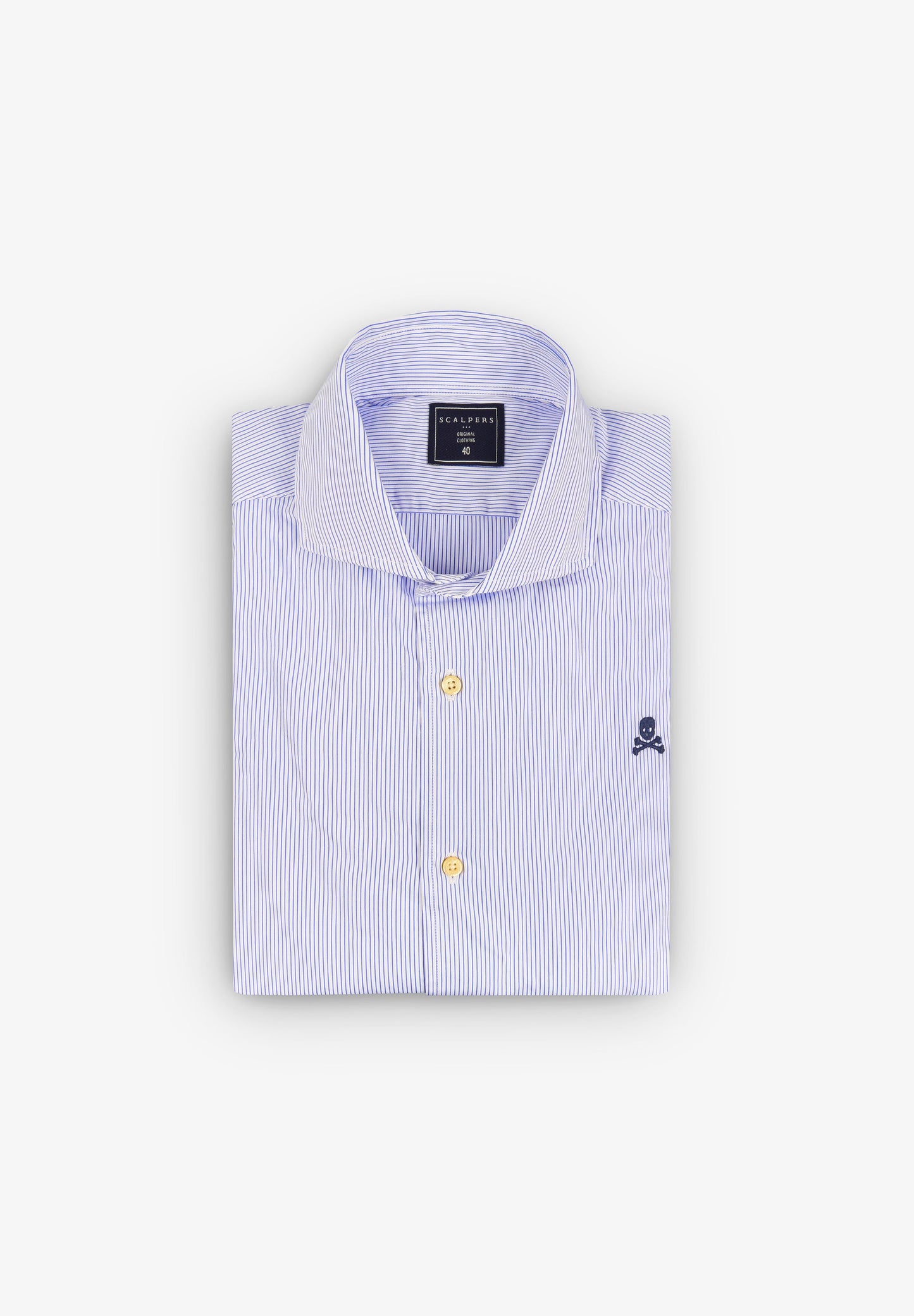 CAMISA VESTIR RAYAS CALAVERA CONTRASTE - Scalpers